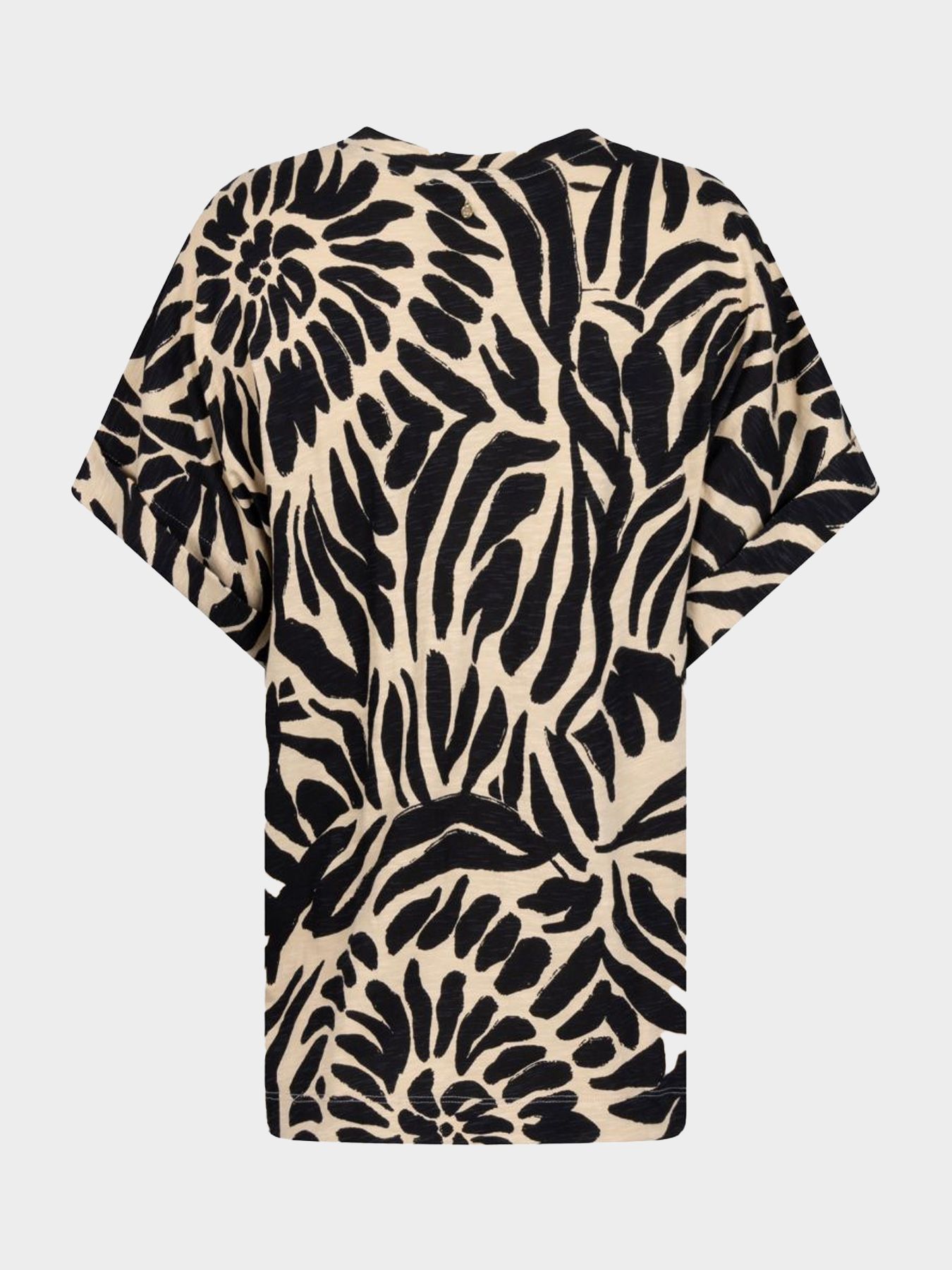 Tramontana Top Safari Bloom Print Black & Pebble 100002 2900166303022