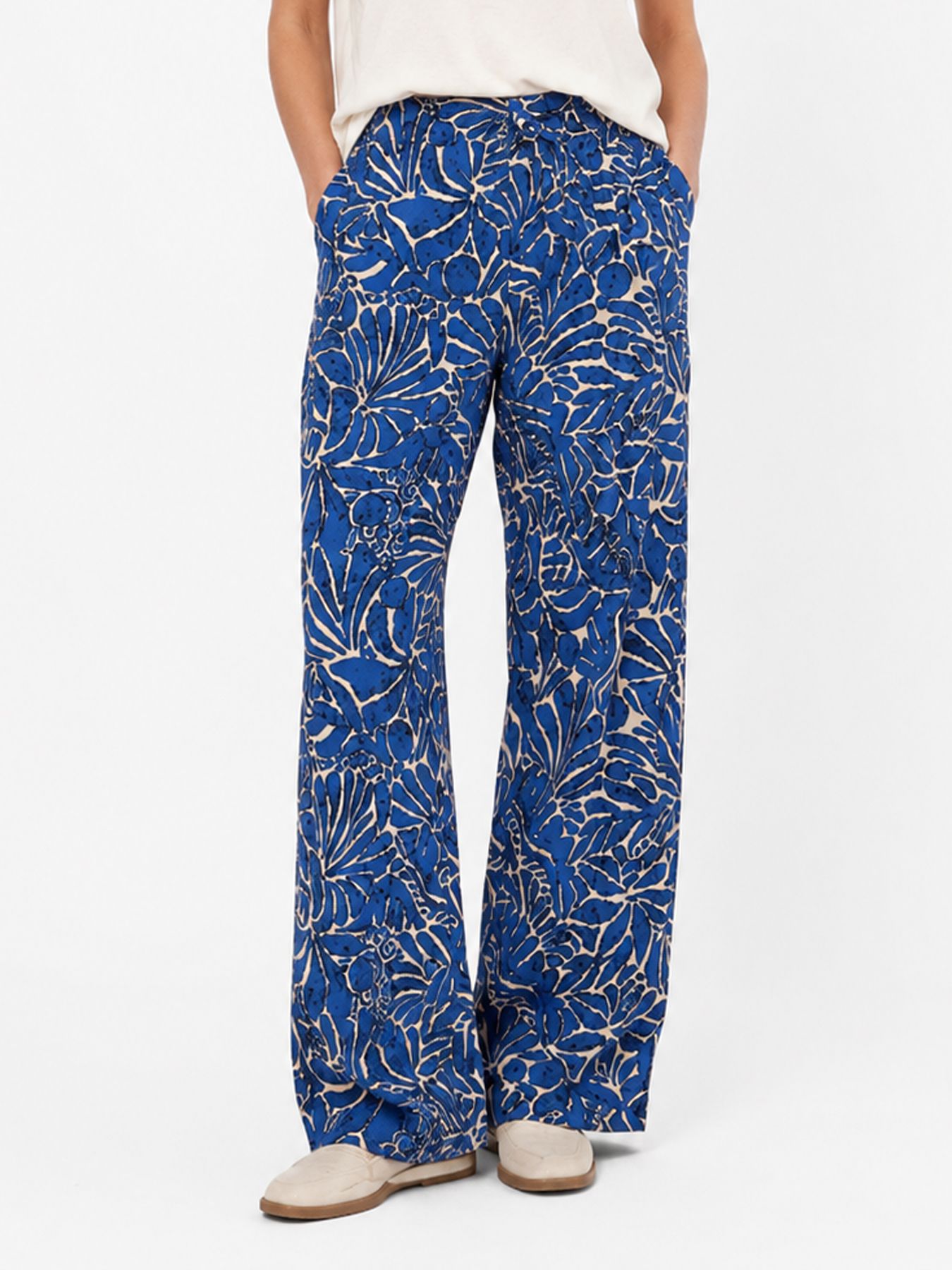 Tramontana Trousers Ink Bloom Print Ink 099999 2900166304012