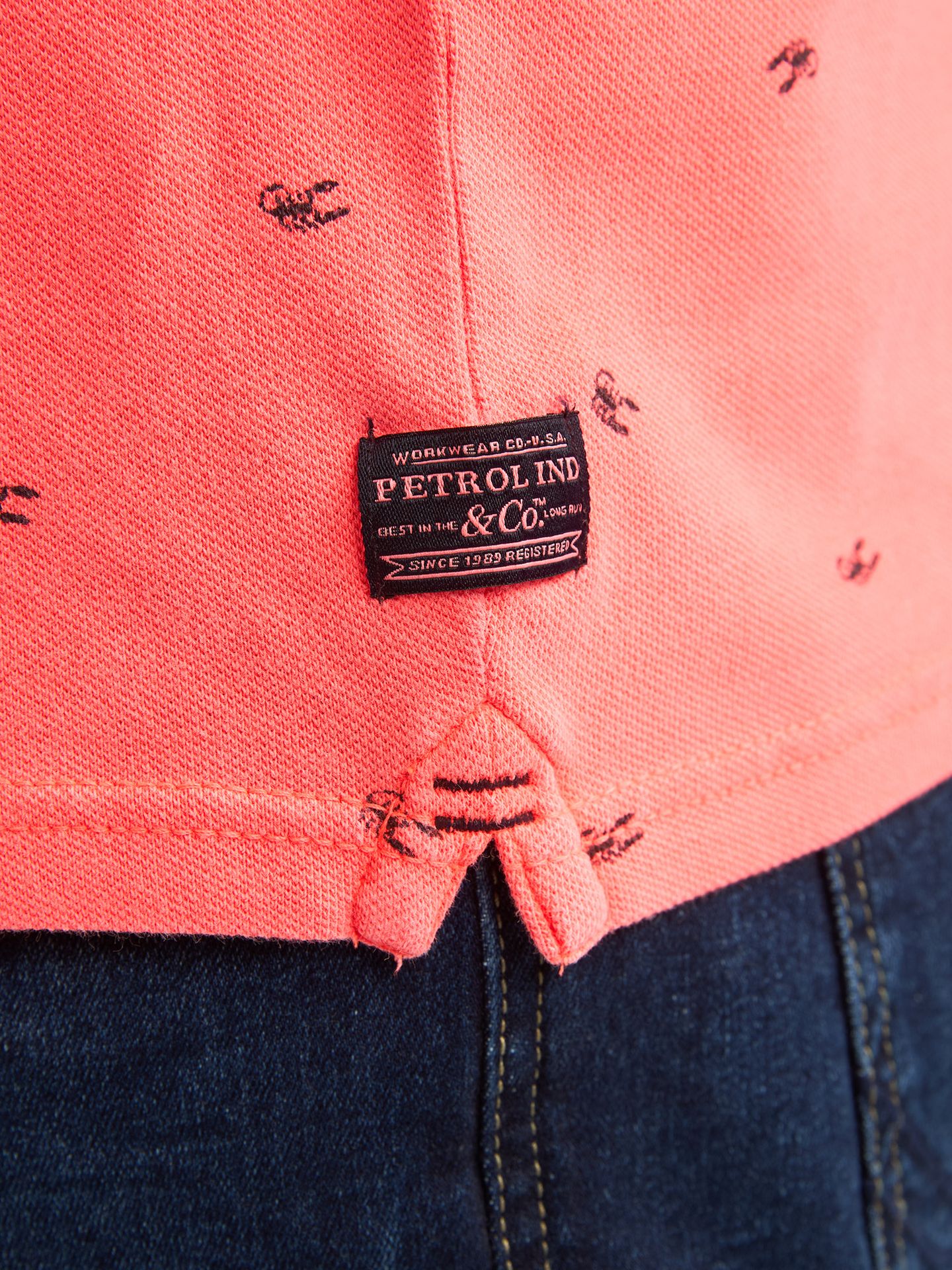 Petrol Industries Men Polo Short Sleeve 3099 fiery coral 2900166307075