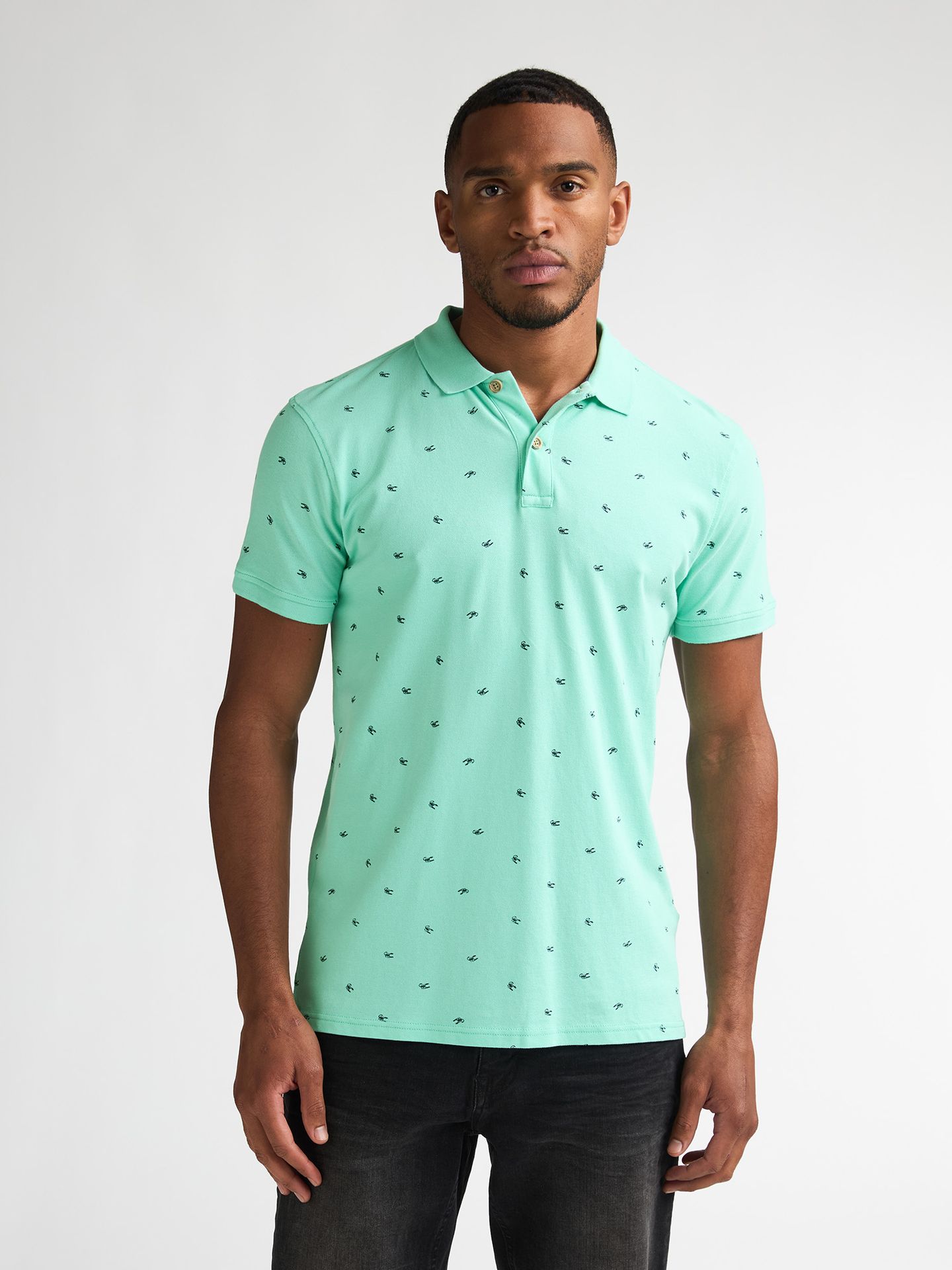 Petrol Industries Men Polo Short Sleeve 6182 green aqua 00118282-EKA26002700000186