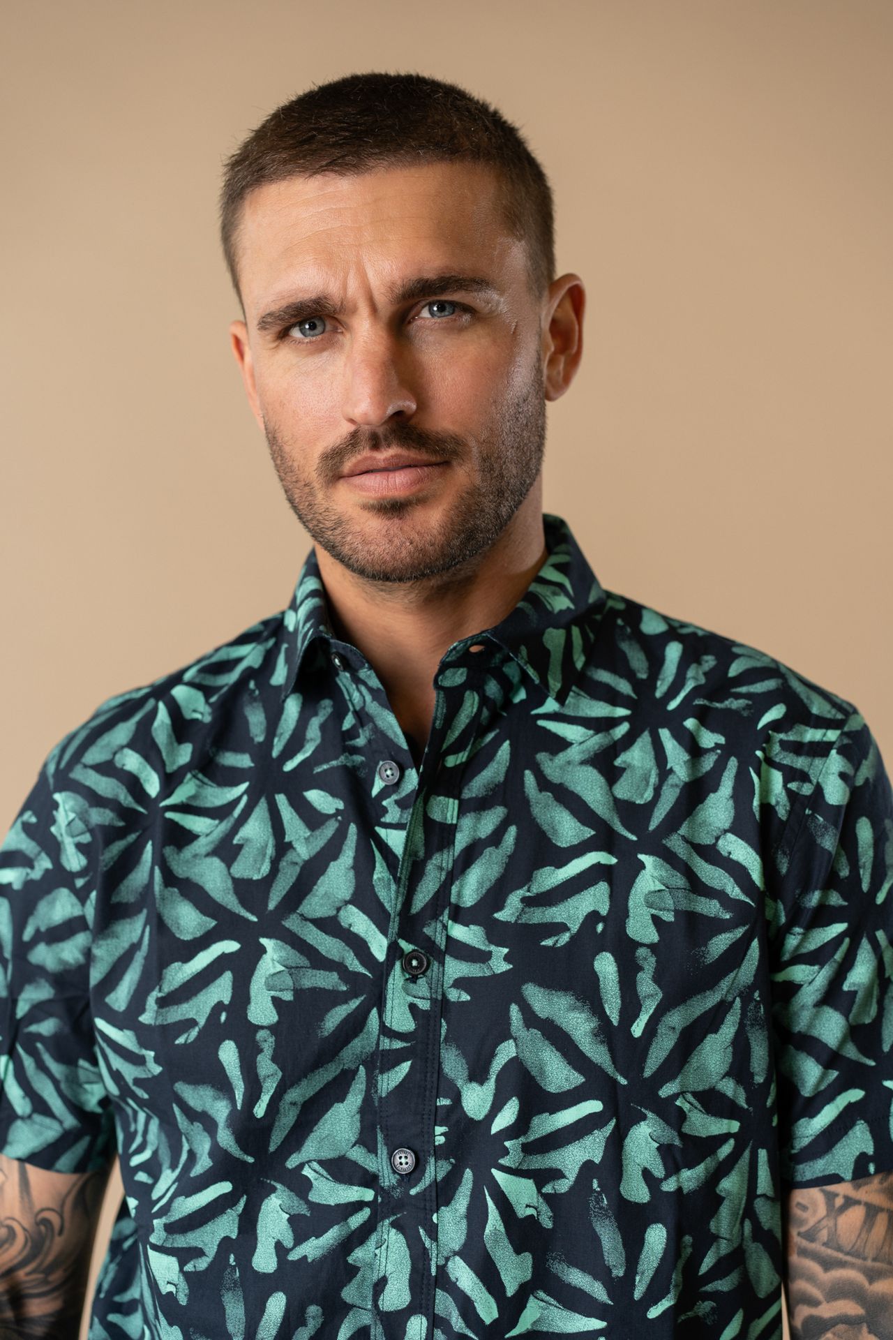 Petrol Industries Men Shirt Short Sleeve AOP 5178 navy blue 2900166316060