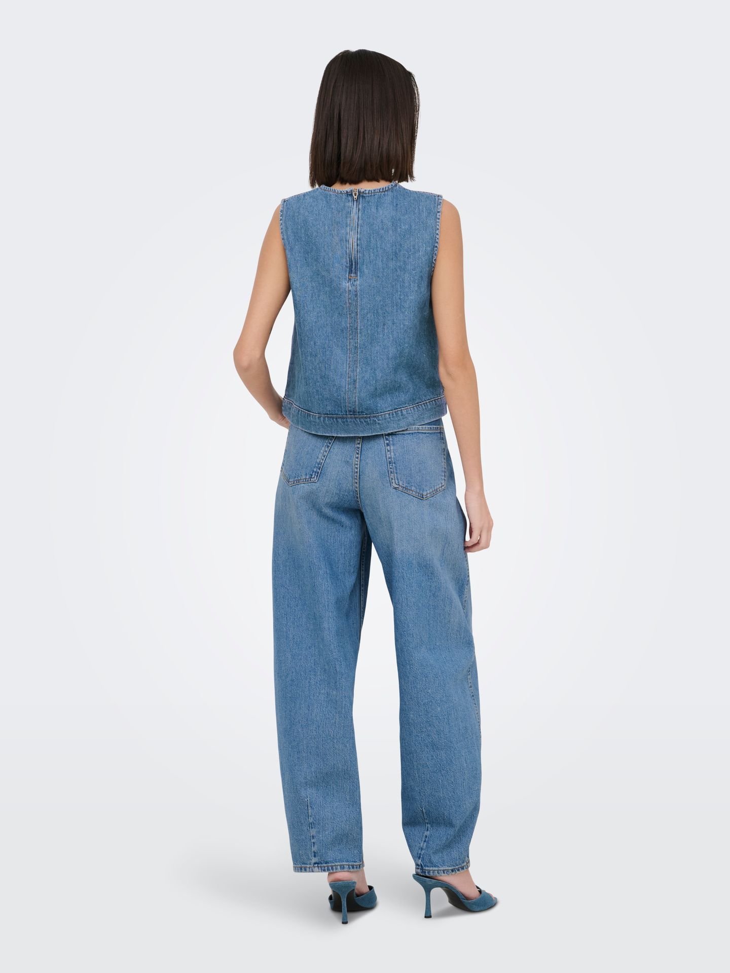 JDY JDYBERN S/L TOP DNM Light Blue Denim 2900166326014