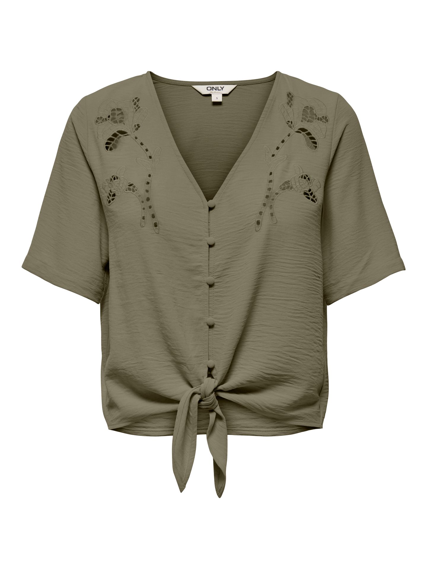 Only ONLEVALOU METTE 2/4 KNOT TOP WVN Mermaid 00118381-EKA26011400000575