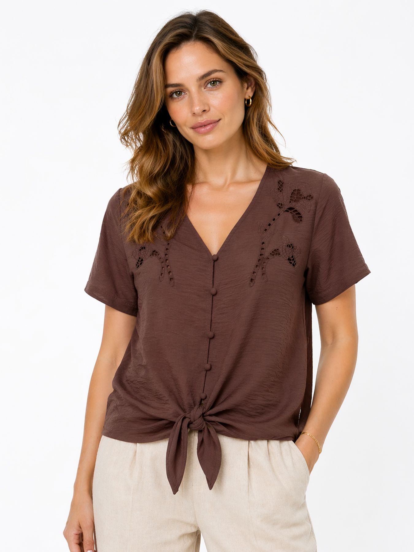 Only ONLEVALOU METTE 2/4 KNOT TOP WVN Shopping Bag 2900166449010