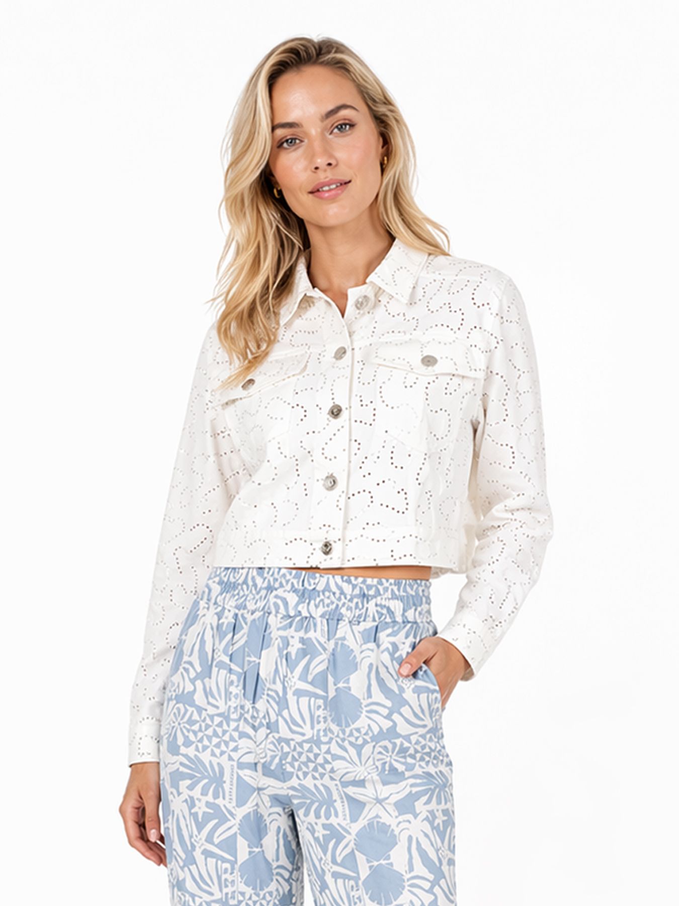 Lofty Manner Jacket Mavi 100 white 00118387-EKA26013300000001