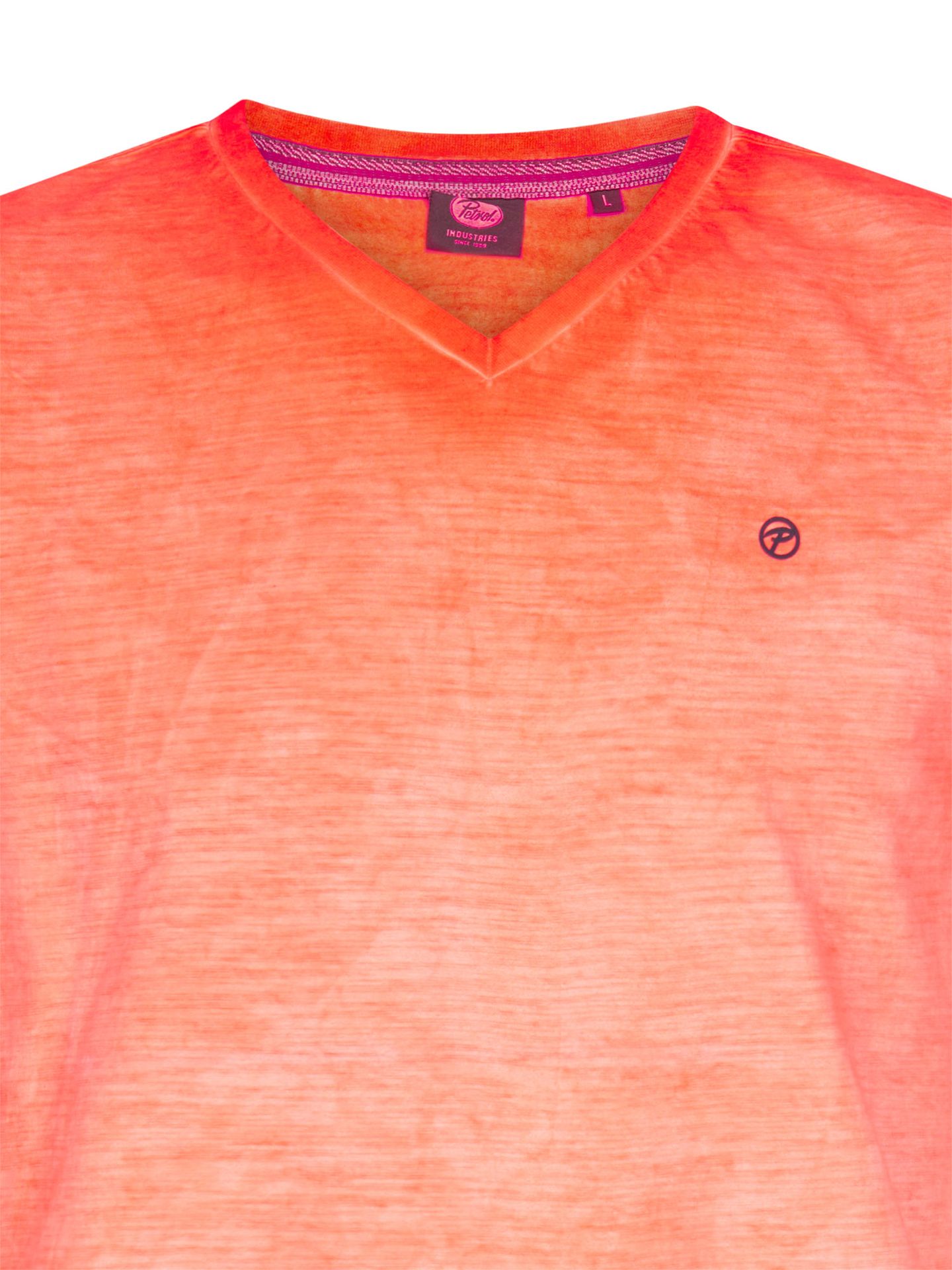 Petrol Industries Men T-Shirt SS V-Neck 3099 fiery coral 2900166459071