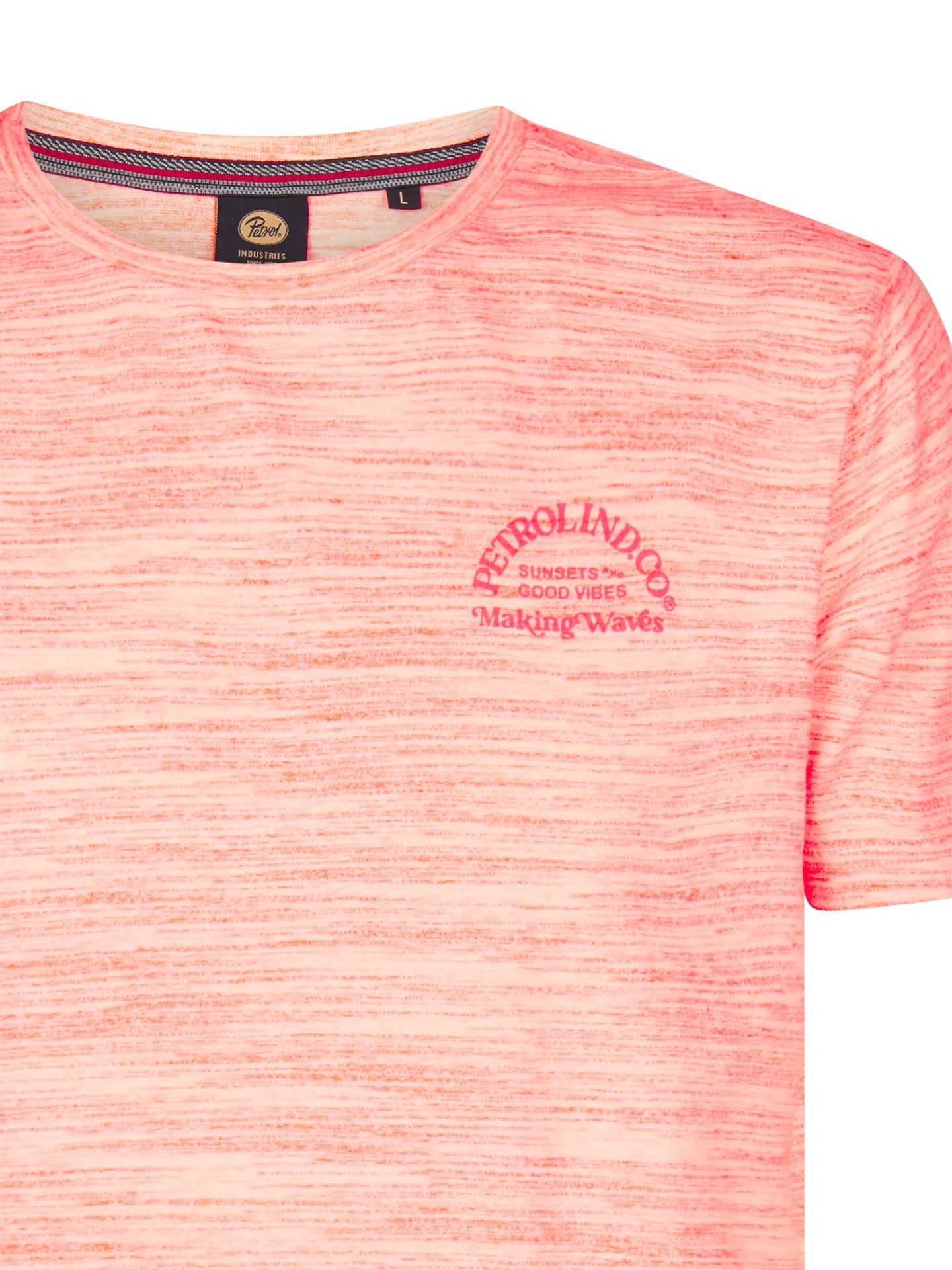 Petrol Industries Men T-Shirt SS Classic Print 3099 fiery coral 2900166461043