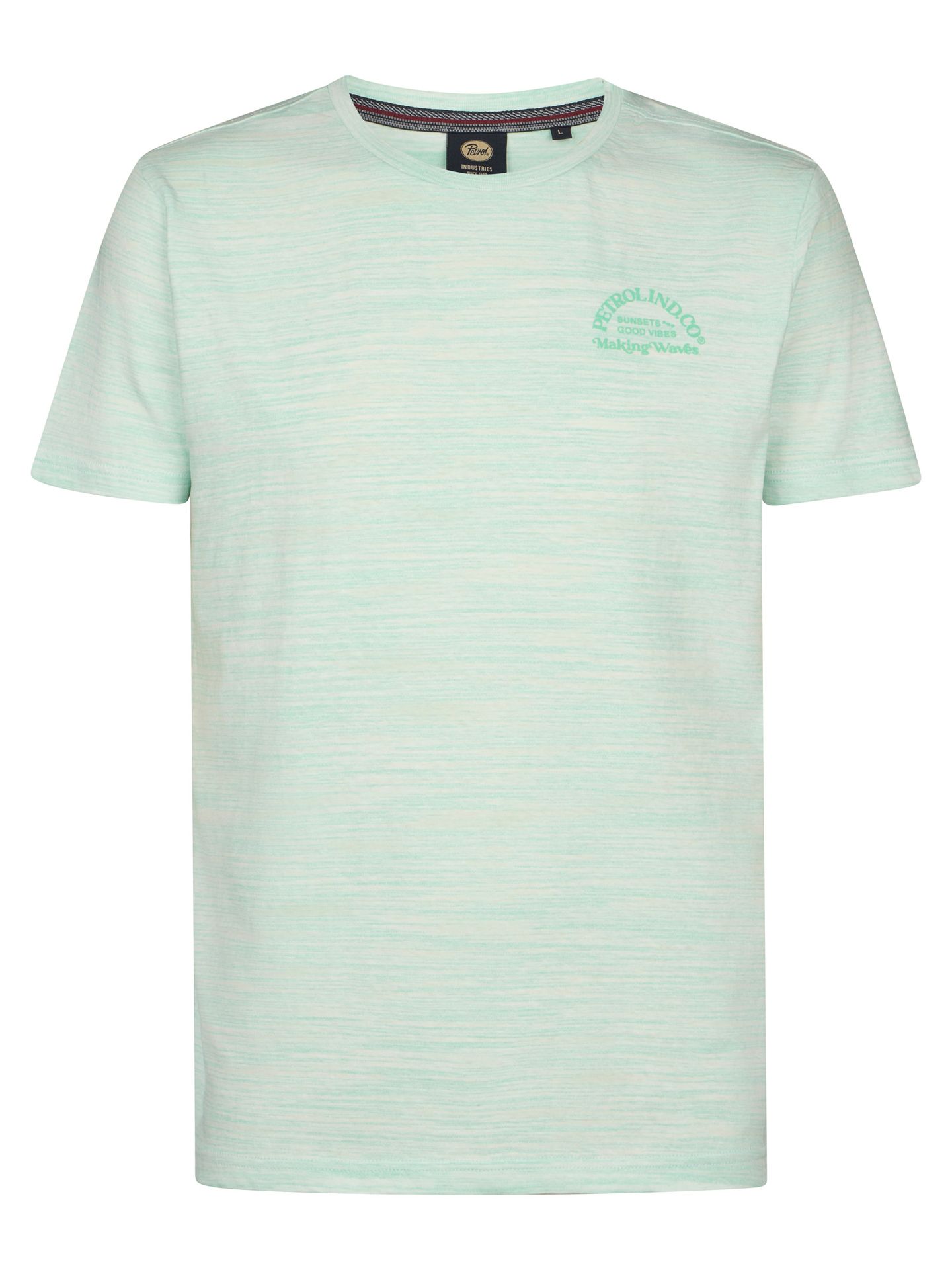 Petrol Industries Men T-Shirt SS Classic Print 6182 green aqua 00118390-EKA26002700000186