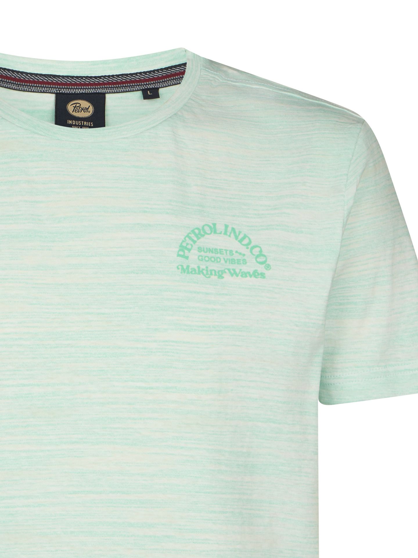 Petrol Industries Men T-Shirt SS Classic Print 6182 green aqua 2900166463061