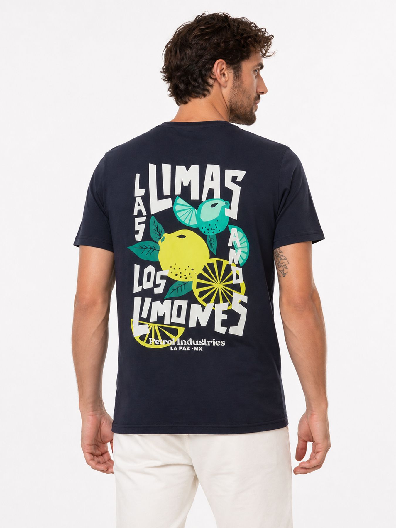 Petrol Industries Men T-Shirt SS Classic Print 5178 navy blue 00118391-EKA26002700000114