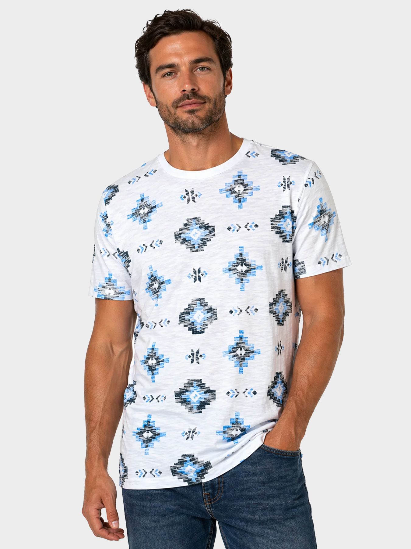 Petrol Industries Men T-Shirt SS Classic Print 5196 sky 00118392-EKA26002700000182