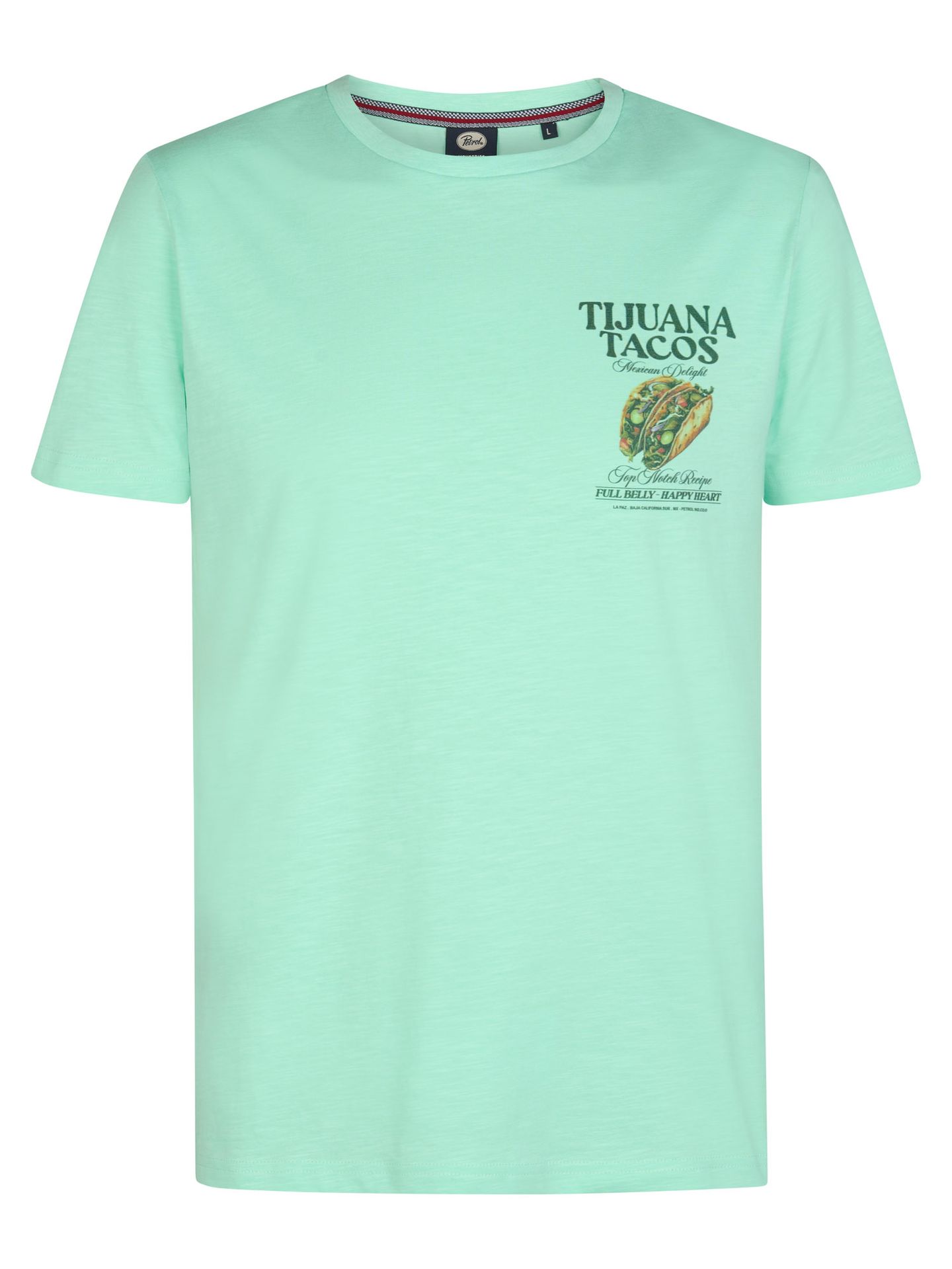 Petrol Industries Men T-Shirt SS Classic Print 6182 green aqua 00118394-EKA26002700000186