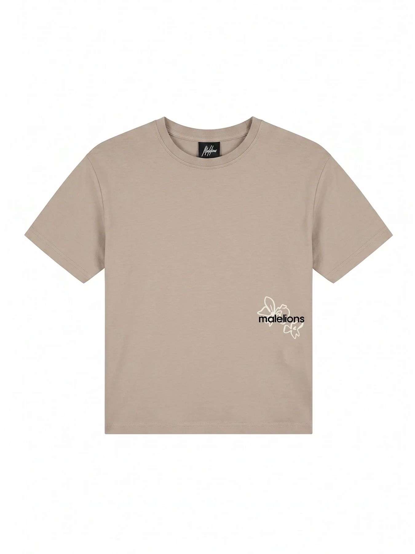 Malelions Malelions Junior Relaxed Botanical T-Shirt 50008 beige 2900166475019