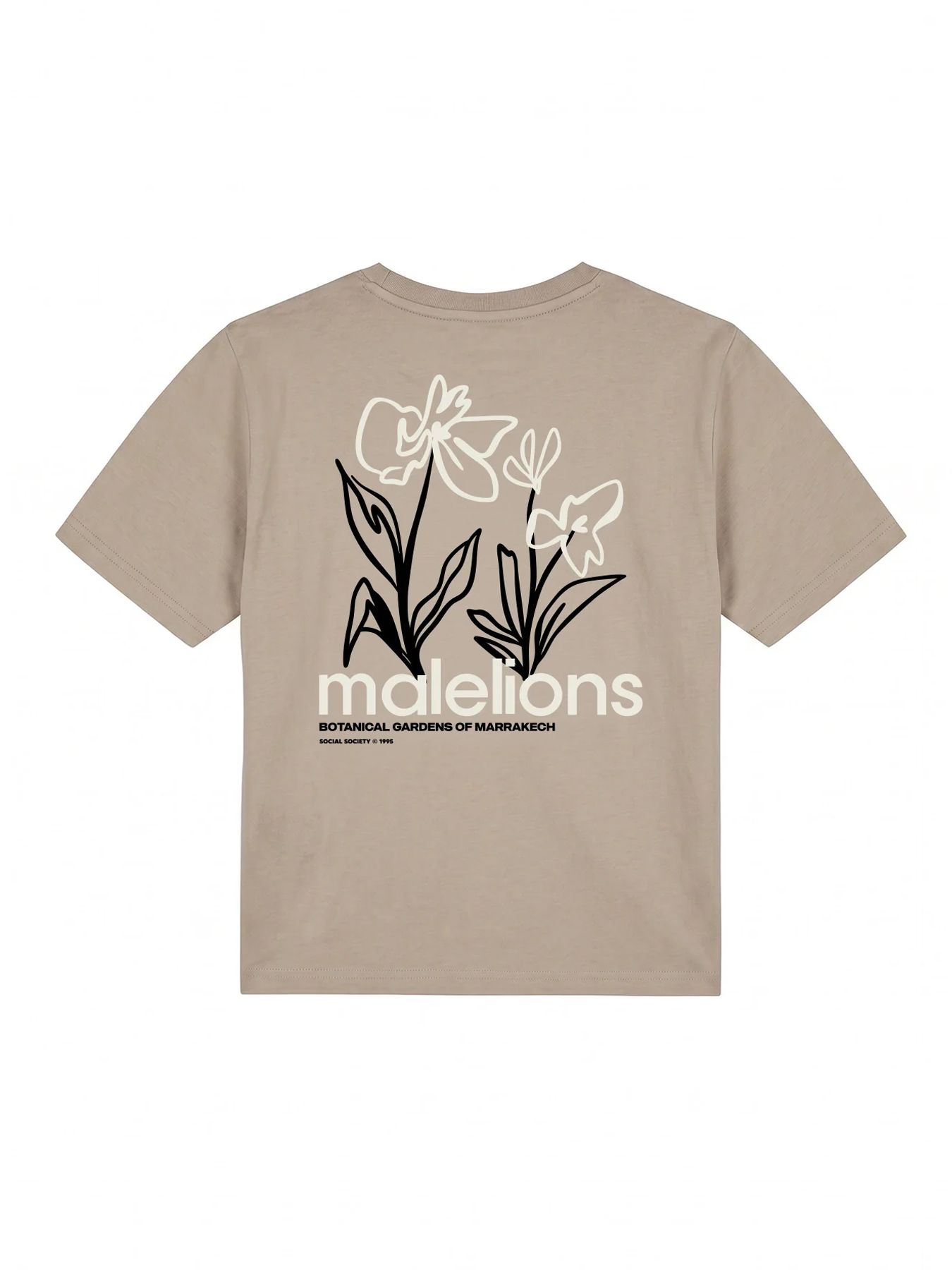 Malelions Malelions Junior Relaxed Botanical T-Shirt 50008 beige 2900166475019