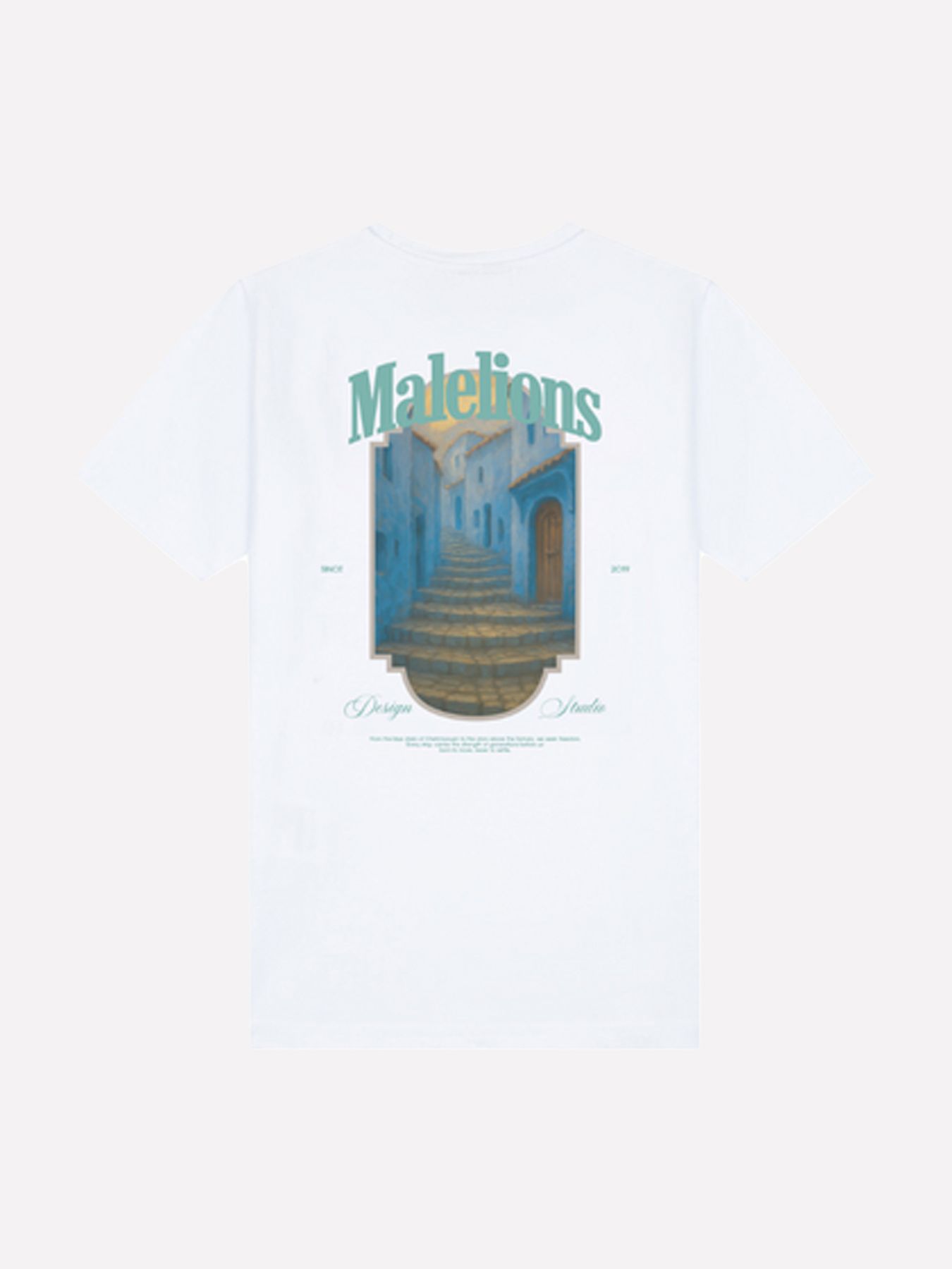 Malelions Malelions Junior Blue Stairs T-Shirt 40001 white 2900166477013