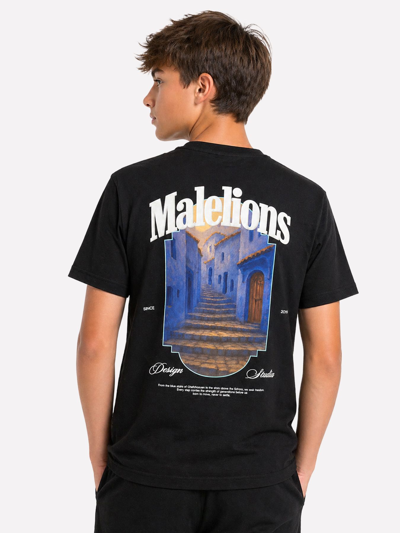 Malelions Malelions Junior Blue Stairs T-Shirt 49001 black 2900166479031