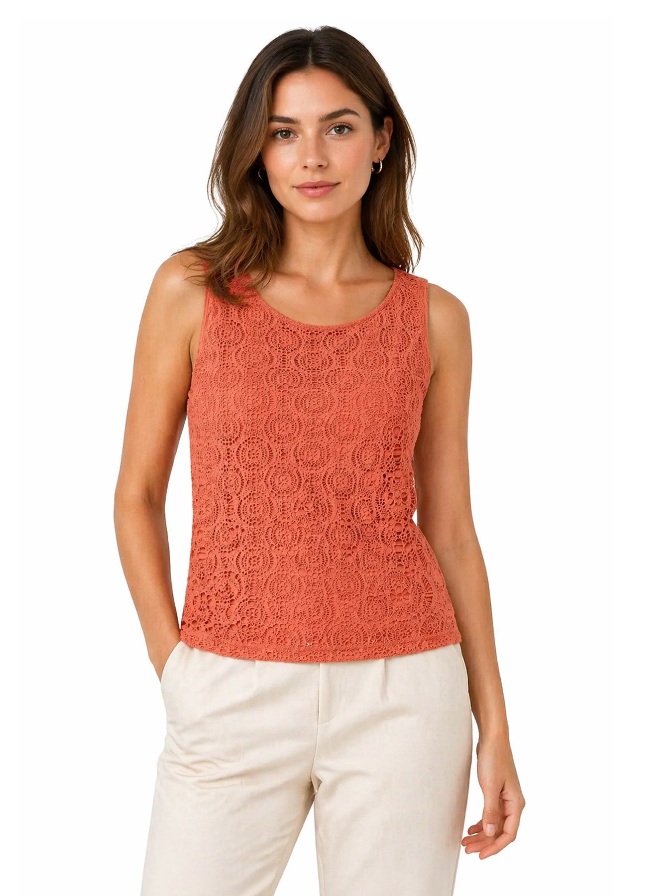 Vero Moda VMMAYA TANK TOP JRS Langoustino 00118401-EKA26011400003440
