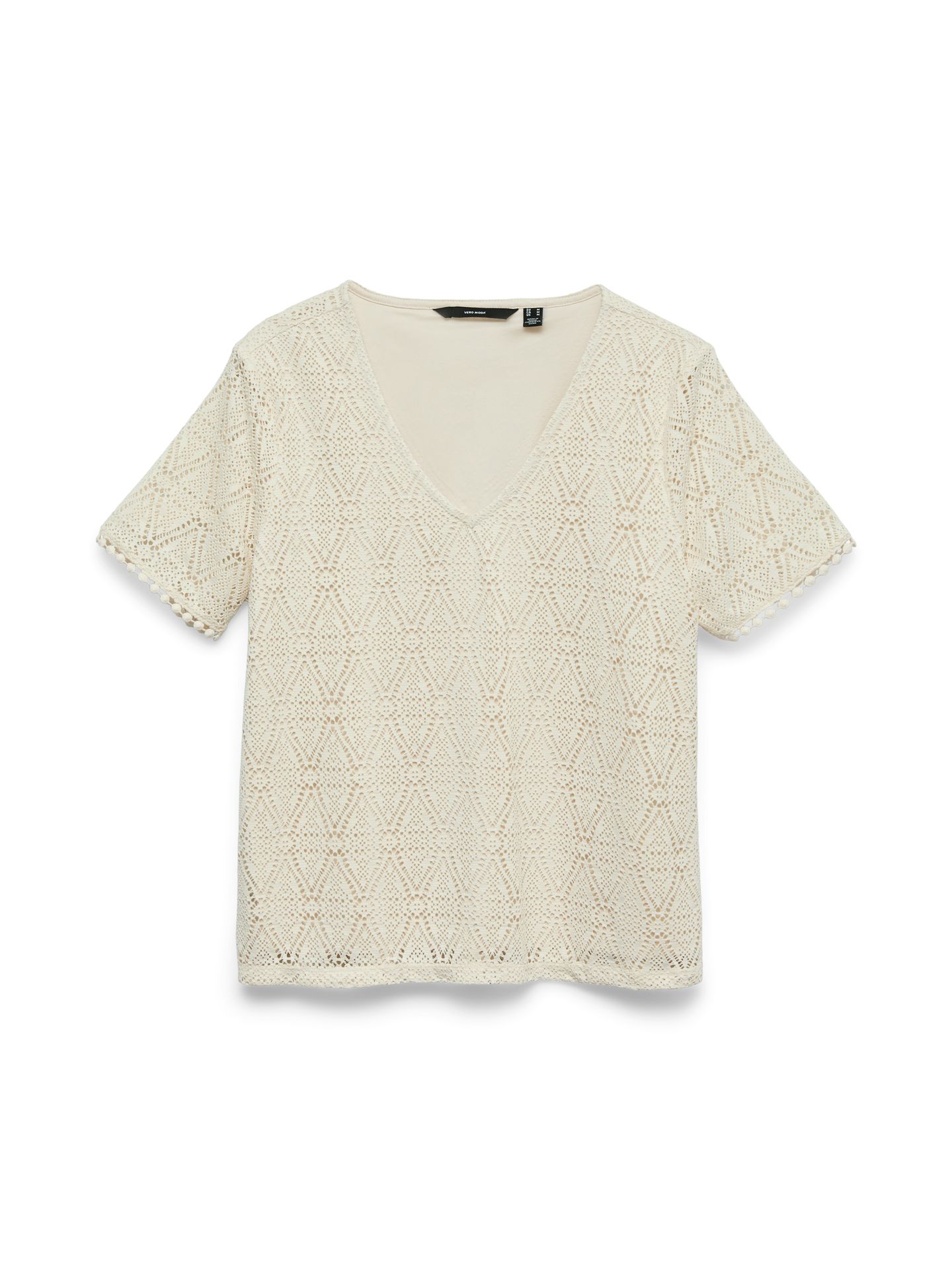 Vero Moda VMMAYA SS V NECK TOP JRS Birch 00118402-EKA26011400000114