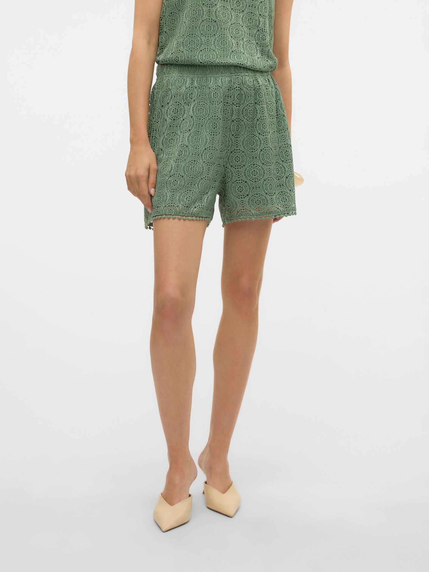 Vero Moda VMMAYA HW  SHORTS JRS Hedge Green 2900166486022