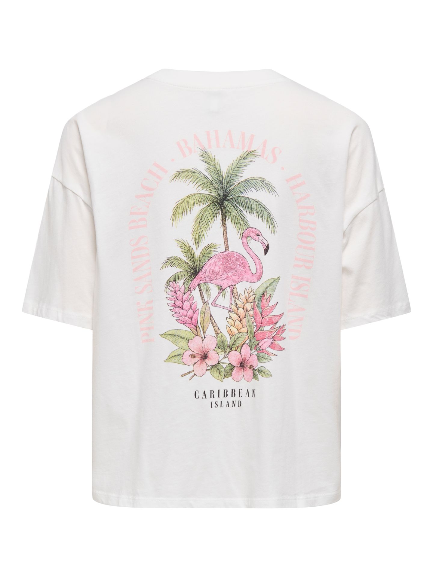 Only ONLLUCY BOXY S/S TOP JRS Cloud Dancer/Pomegranate 2900166496014