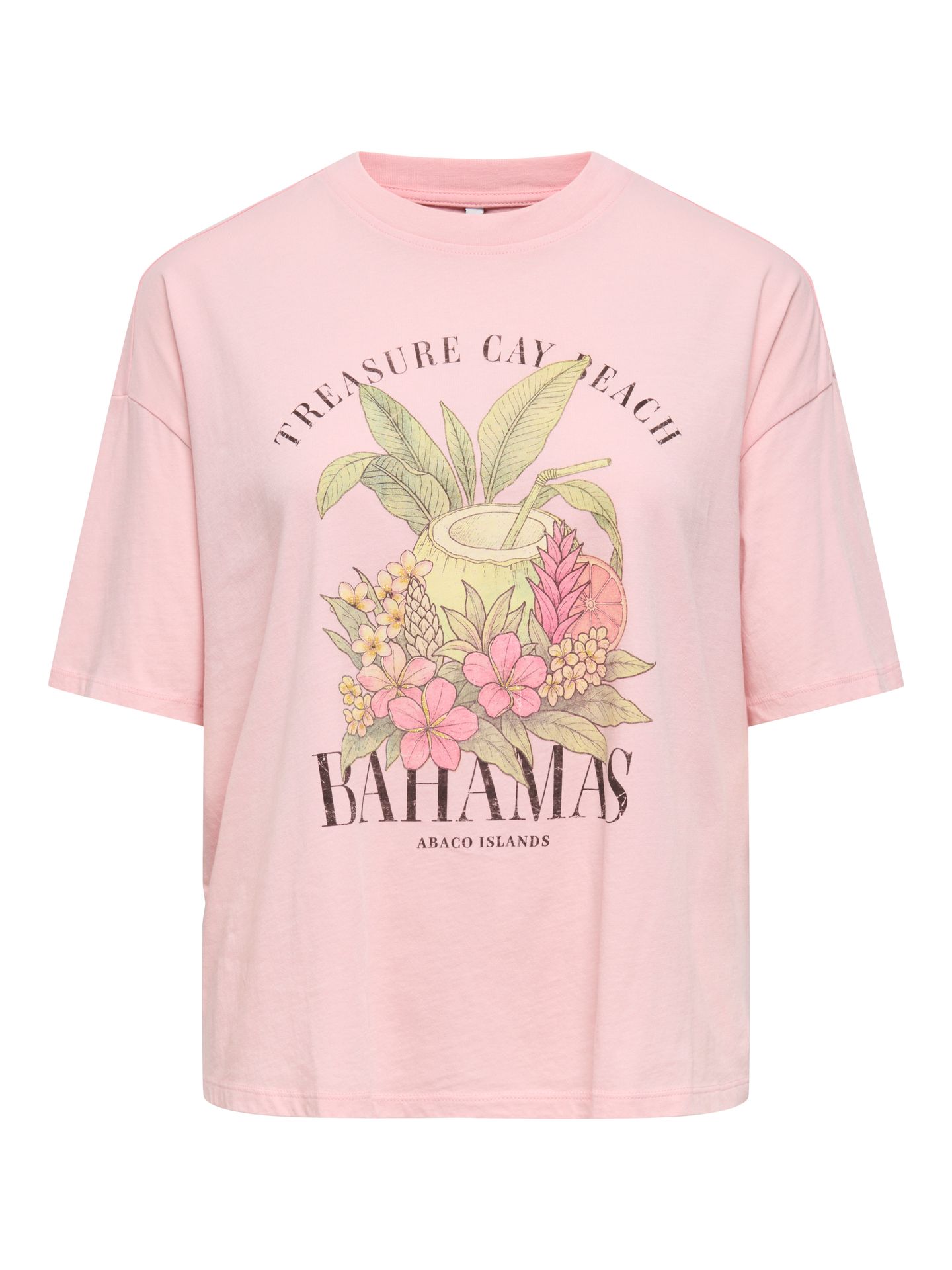 Only ONLLUCY BOXY S/S TOP JRS Rosy Touch/Bahamas 00118405-EKA26011400003499