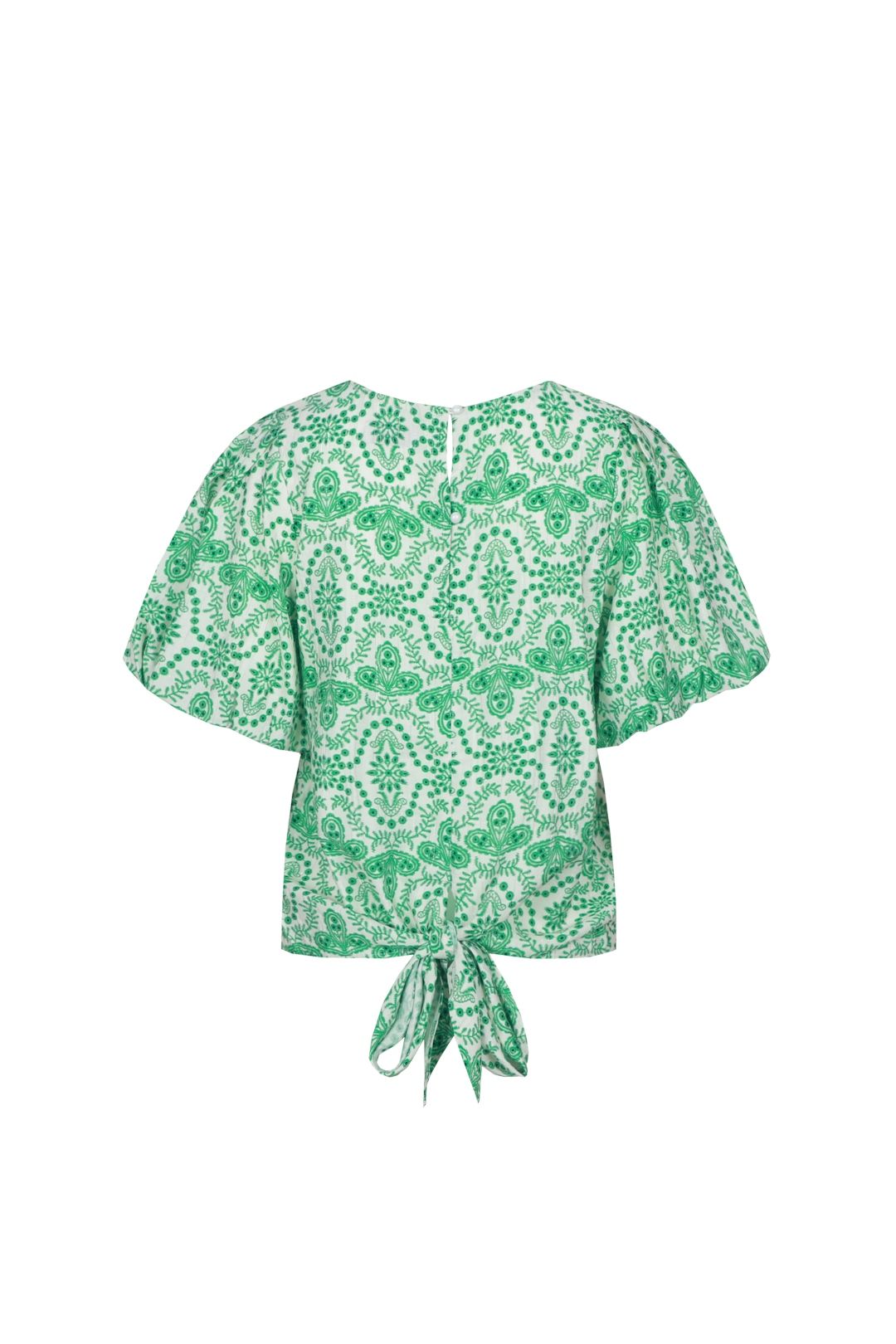 Fluresk Abbi top 011774 offwhite/vivid green 2900166505143