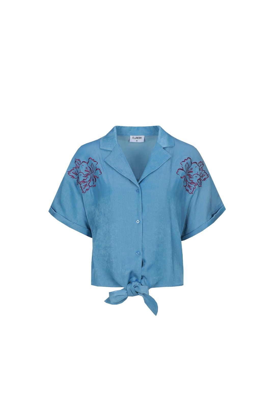 Fluresk Evy blouse 650 cloud blue 00118413-EKA26015100000006