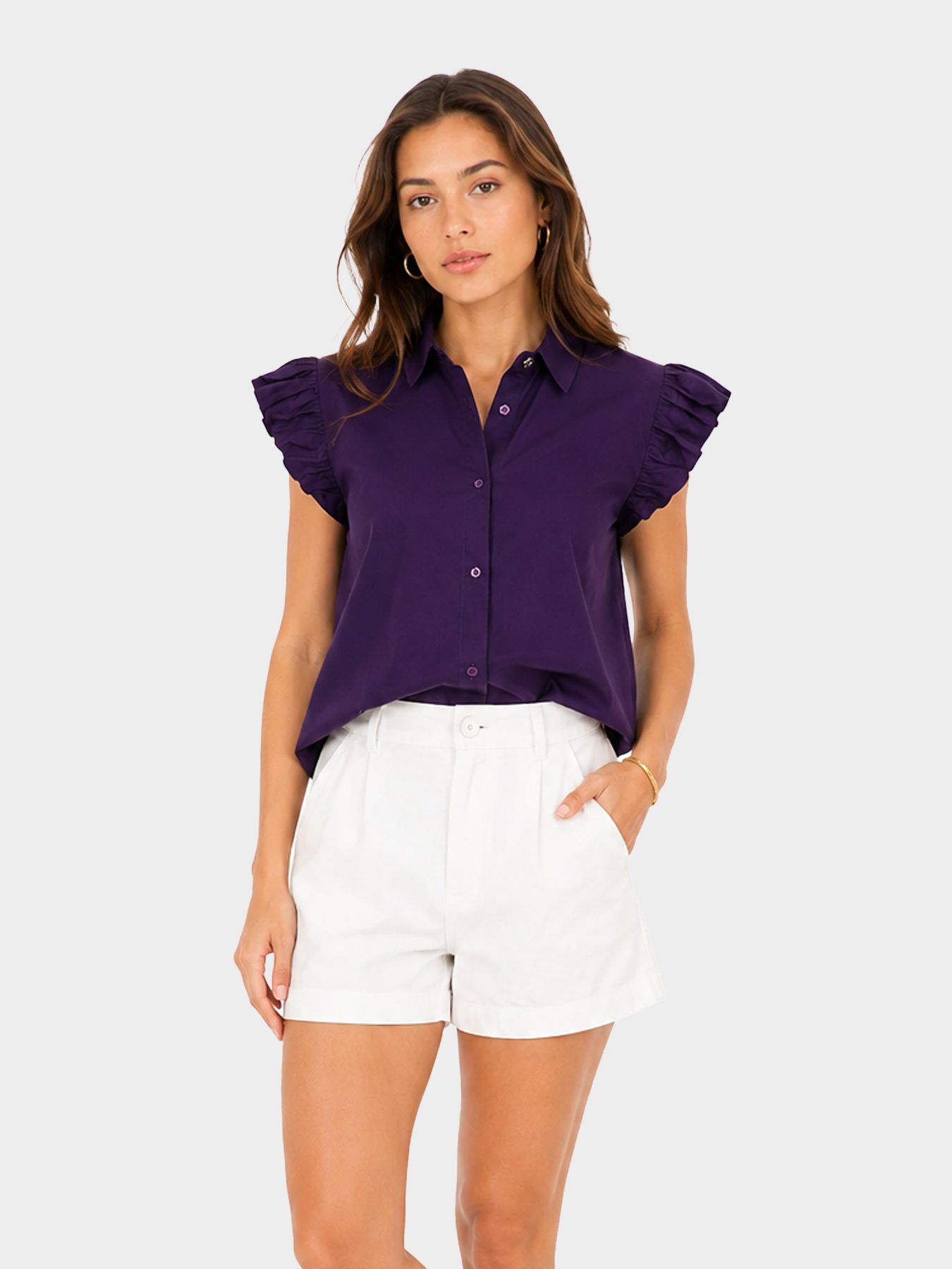 Fluresk Jara blouse 835 royal plum 00118415-EKA26015100000001