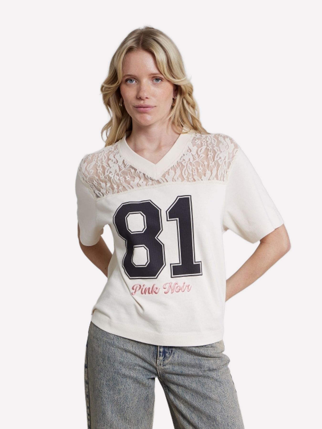 Pink Noir Yonna t-shirt Eggnog 00118431-EGG