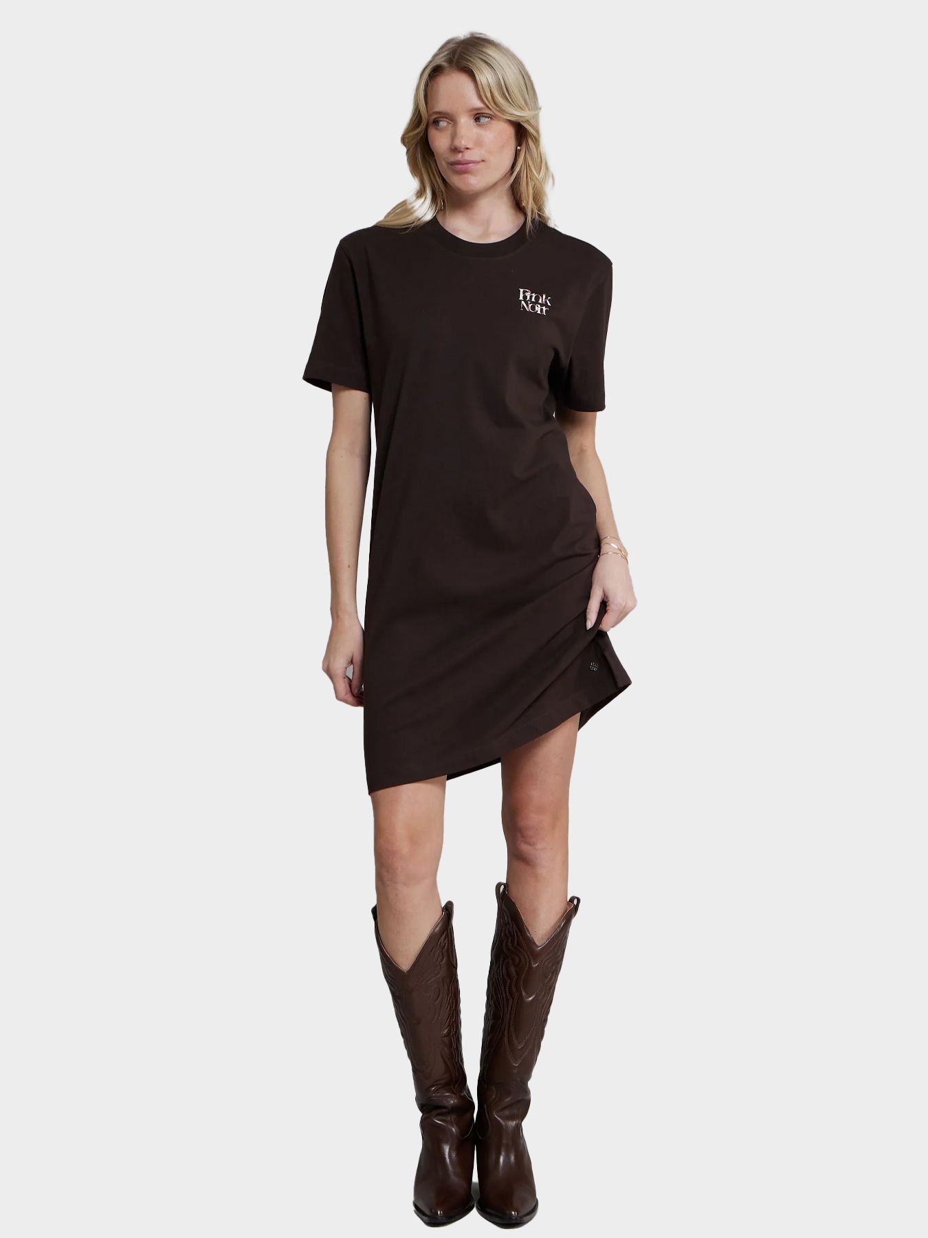 Pink Noir Nyx dress Donker Bruin 00118435-A1