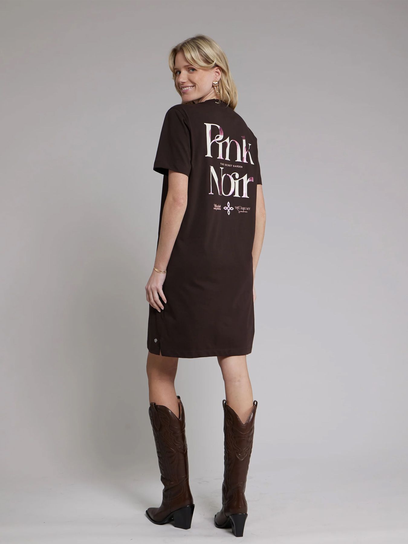 Pink Noir Nyx dress Donker Bruin 2900166534037