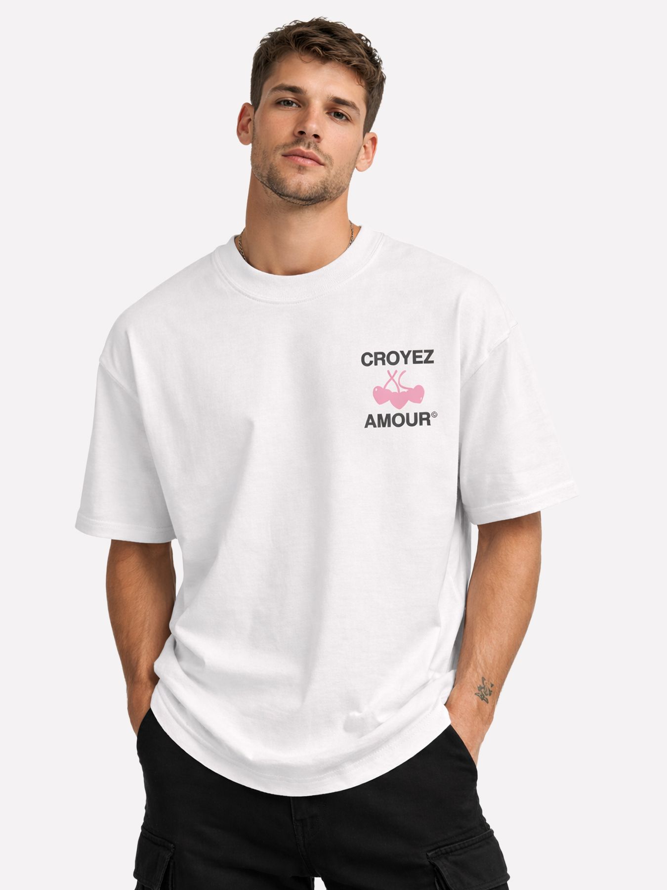 Croyez Croyez Amour T-Shirt 40001 white 00118439-EKA26013600000001