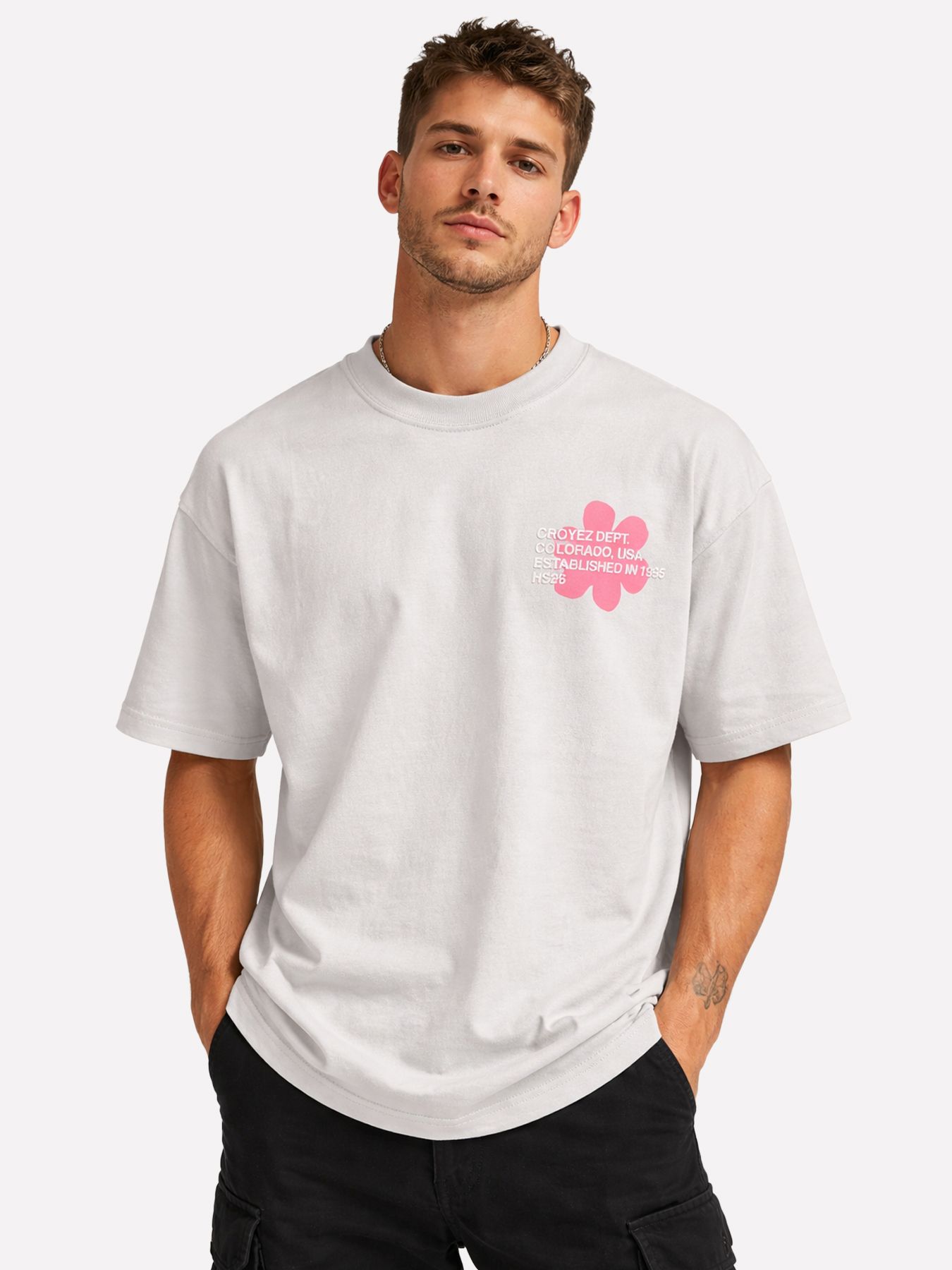 Croyez Croyez Silhouette T-Shirt 41002 light grey 00118440-EKA26013600000005