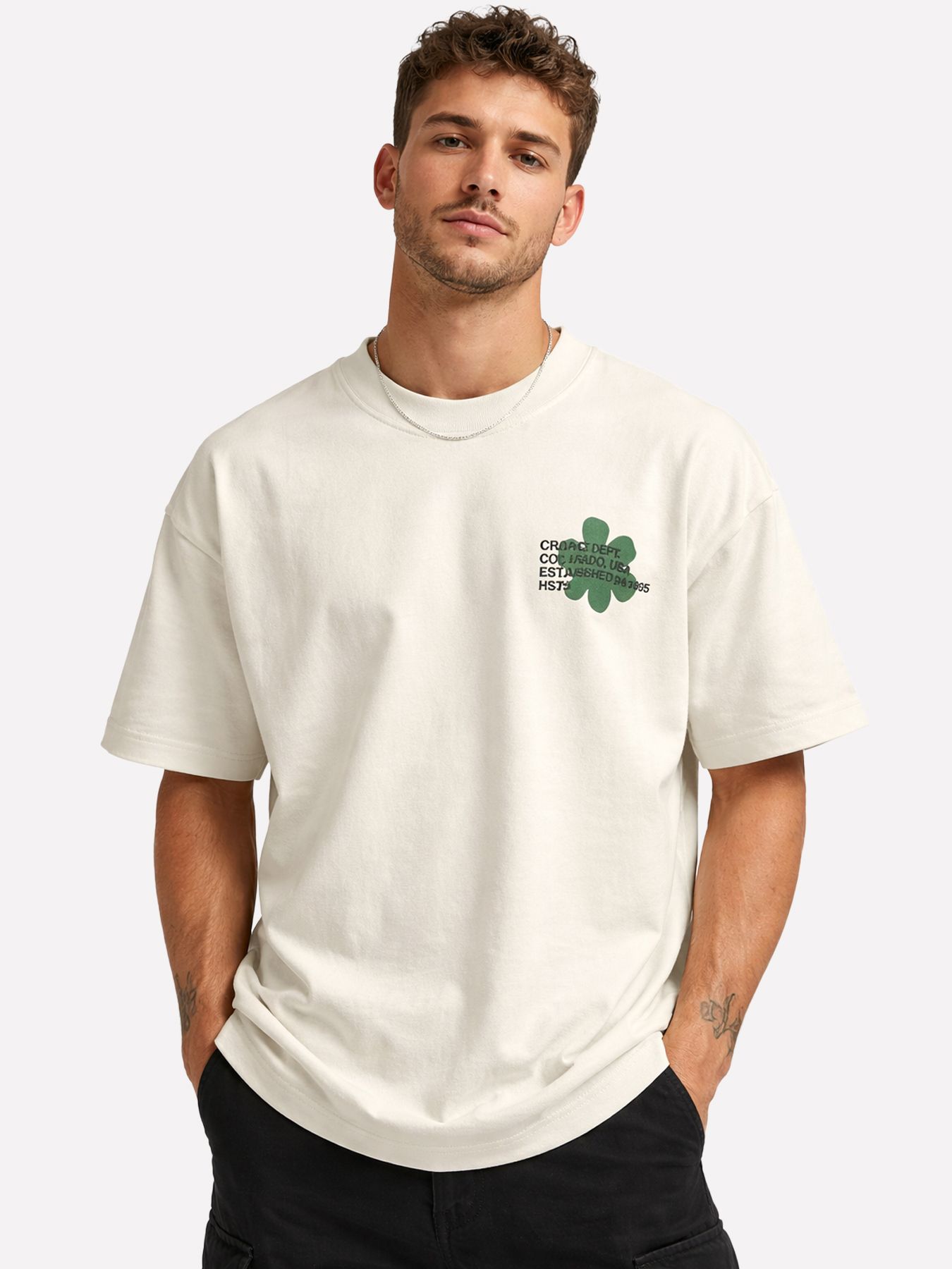 Croyez Croyez Silhouette T-Shirt 40002 off-white 00118440-EKA26013600000007