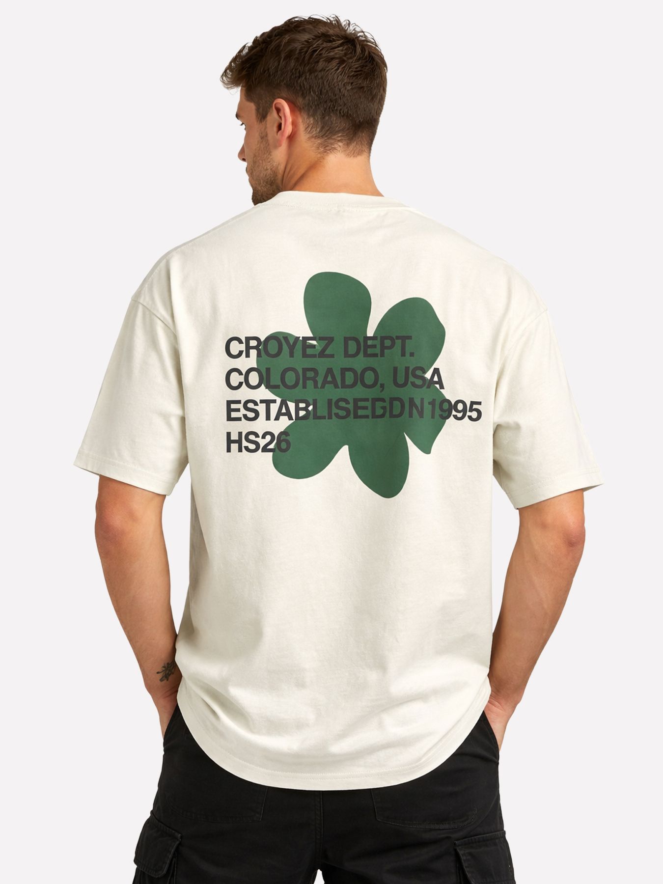 Croyez Croyez Silhouette T-Shirt 40002 off-white 2900166540069