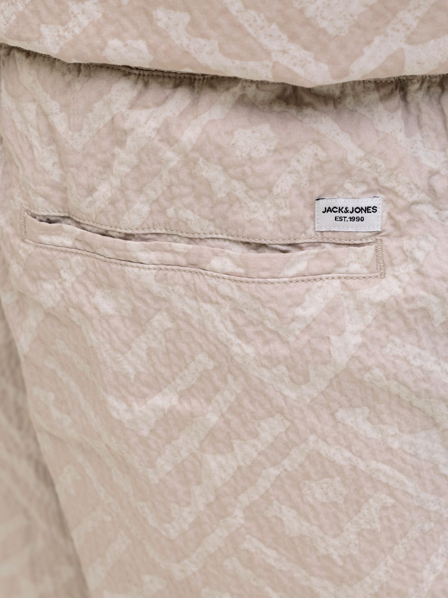 Jack & Jones JPSTJAIDEN MILO SEERSUCKER SHORT RE Moonbeam/LOOSE 2900166545026