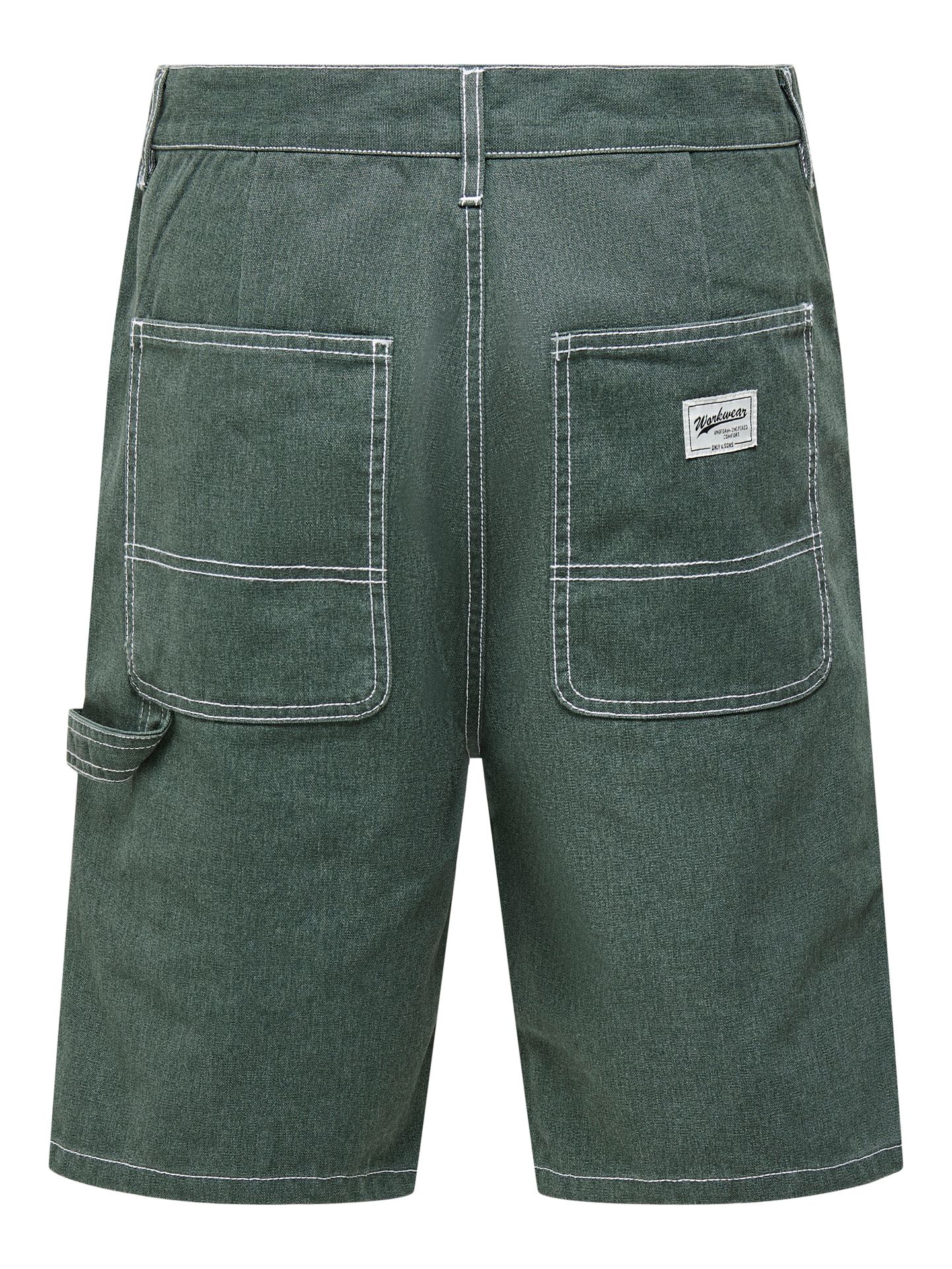 Only & Sons ONSEDGE WORK 8343 YFM DNM SHORTS WW Dark Green Denim 2900166546054