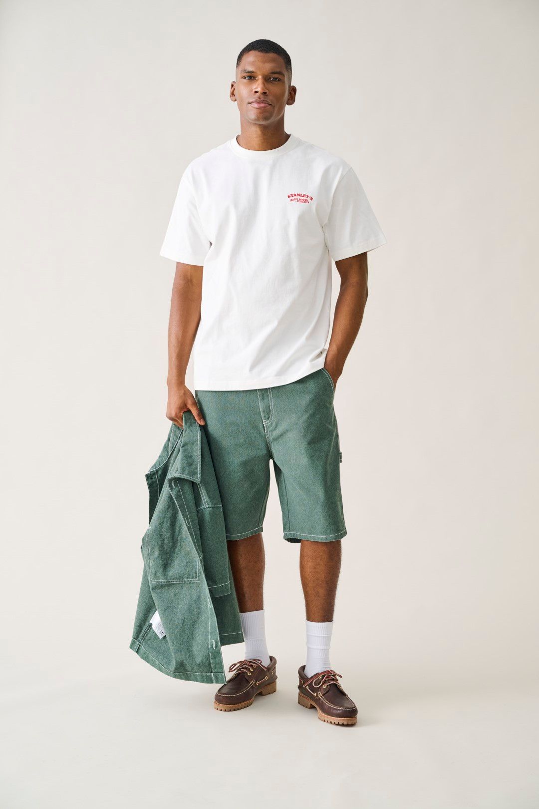 Only & Sons ONSEDGE WORK 8343 YFM DNM SHORTS WW Dark Green Denim 2900166546054