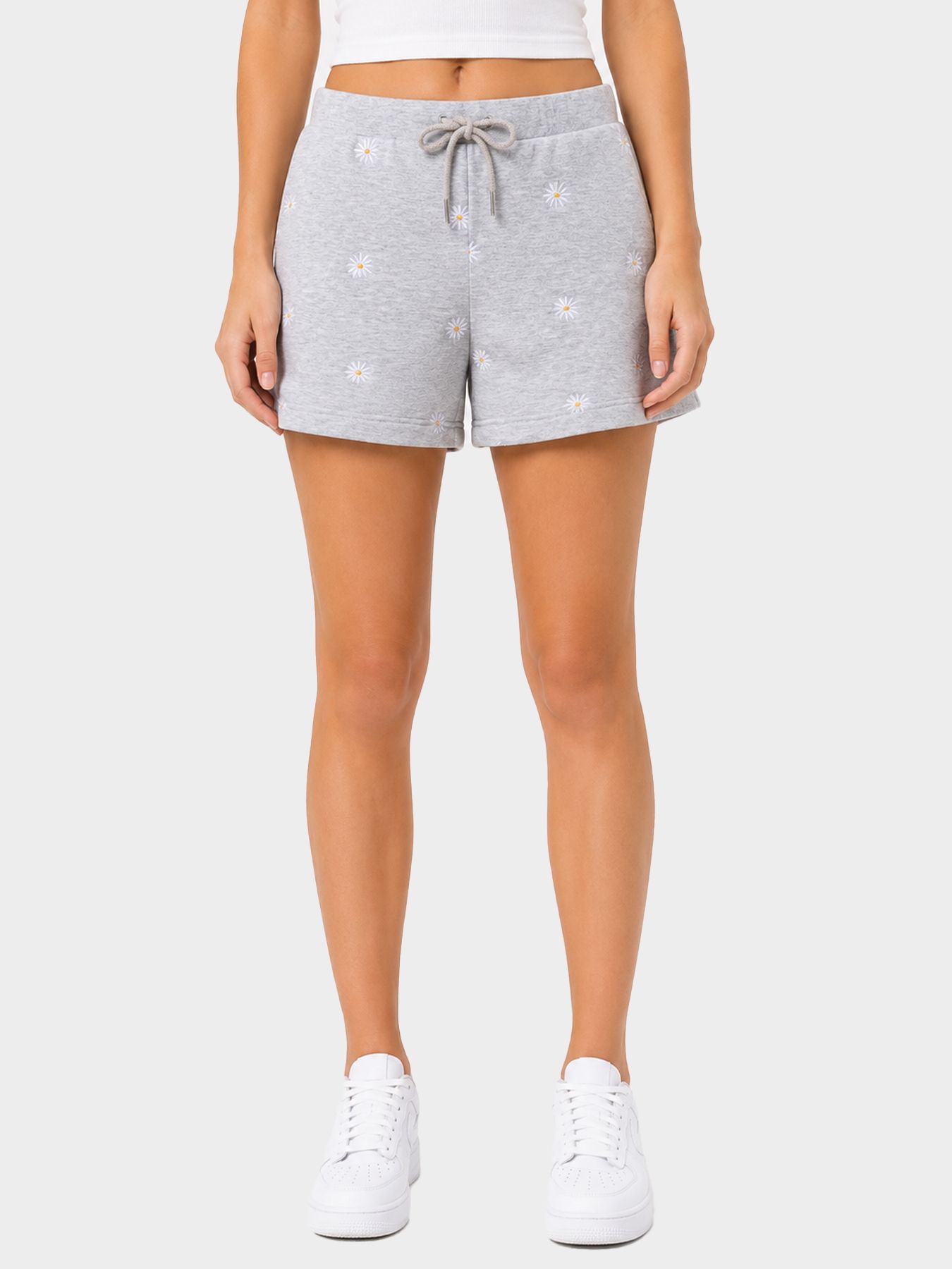 Only KOGLUNA SHORTS UB CS SWT Light Grey Melange/Soho 00118447-EKA26011400000516