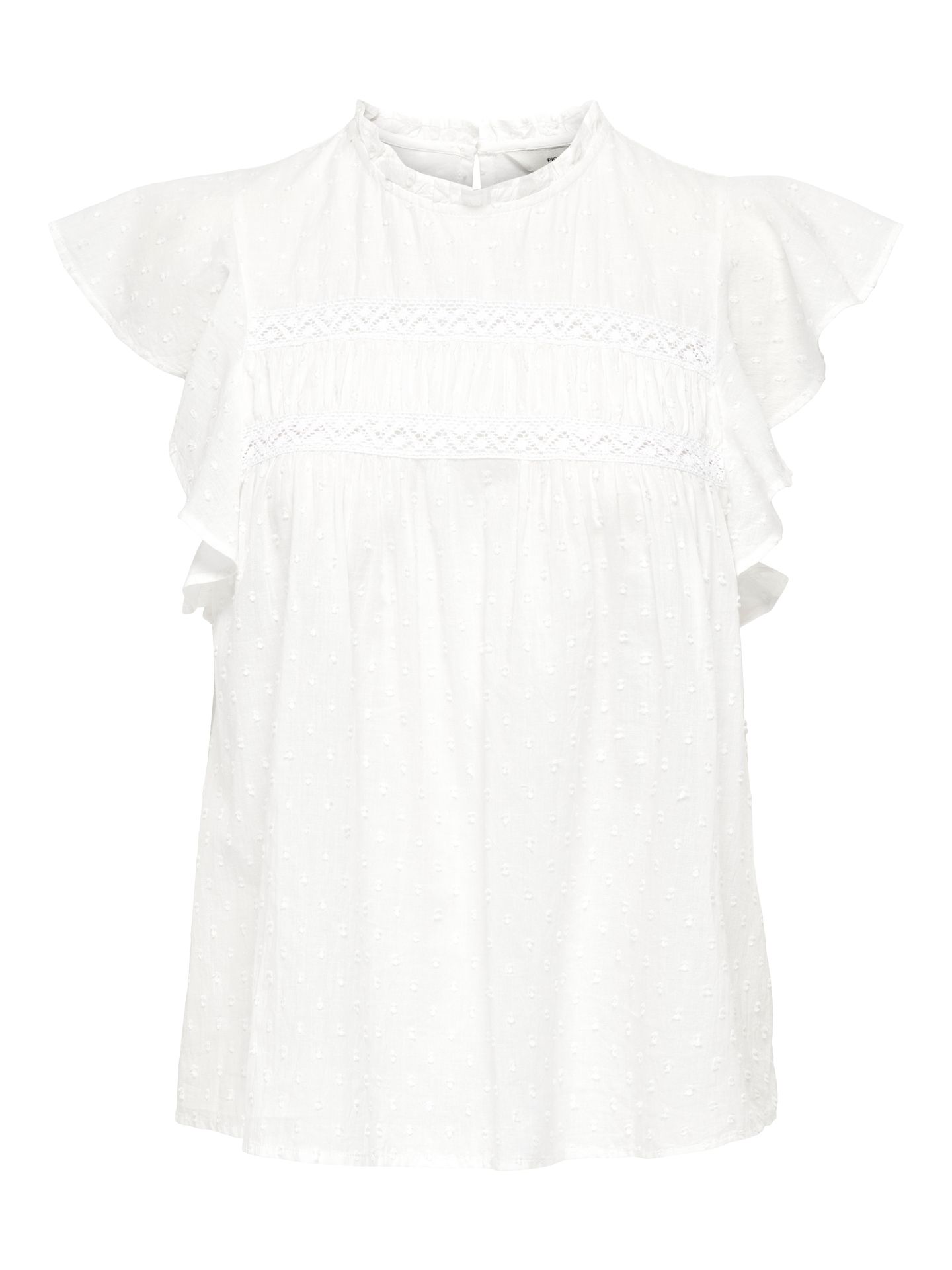 Only ONLKATTI S/S DOBBY TOP WVN NOOS Cloud Dancer 00118448-EKA26011400000019