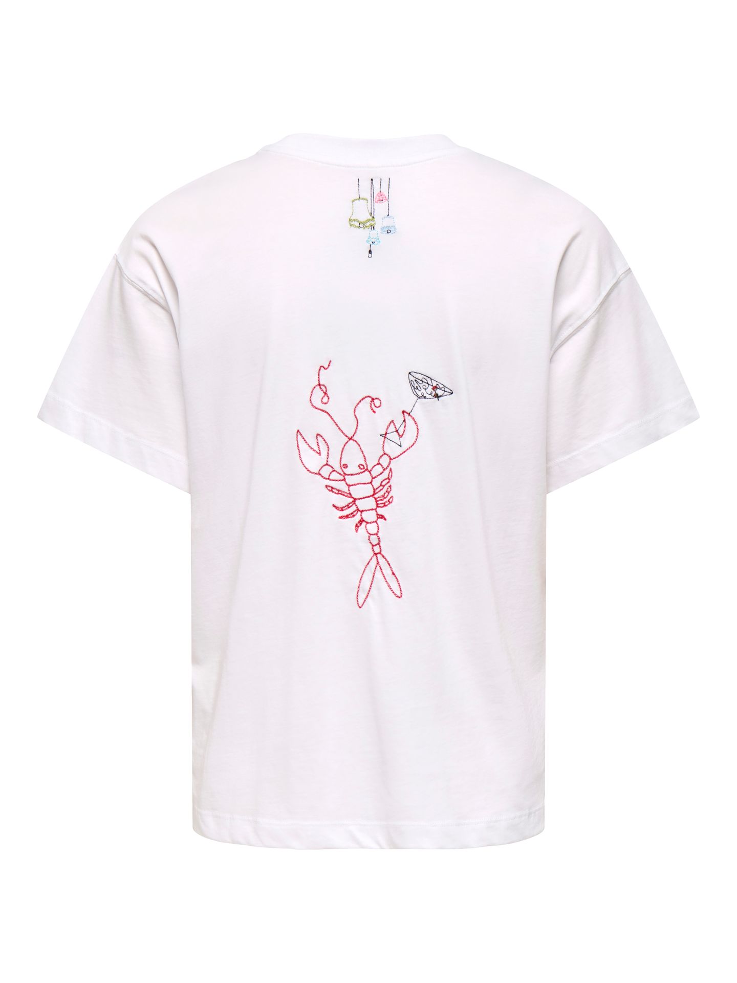 Only ONLEMMINA S/S TOP BOX JRS Bright White/HEART 2900166564027