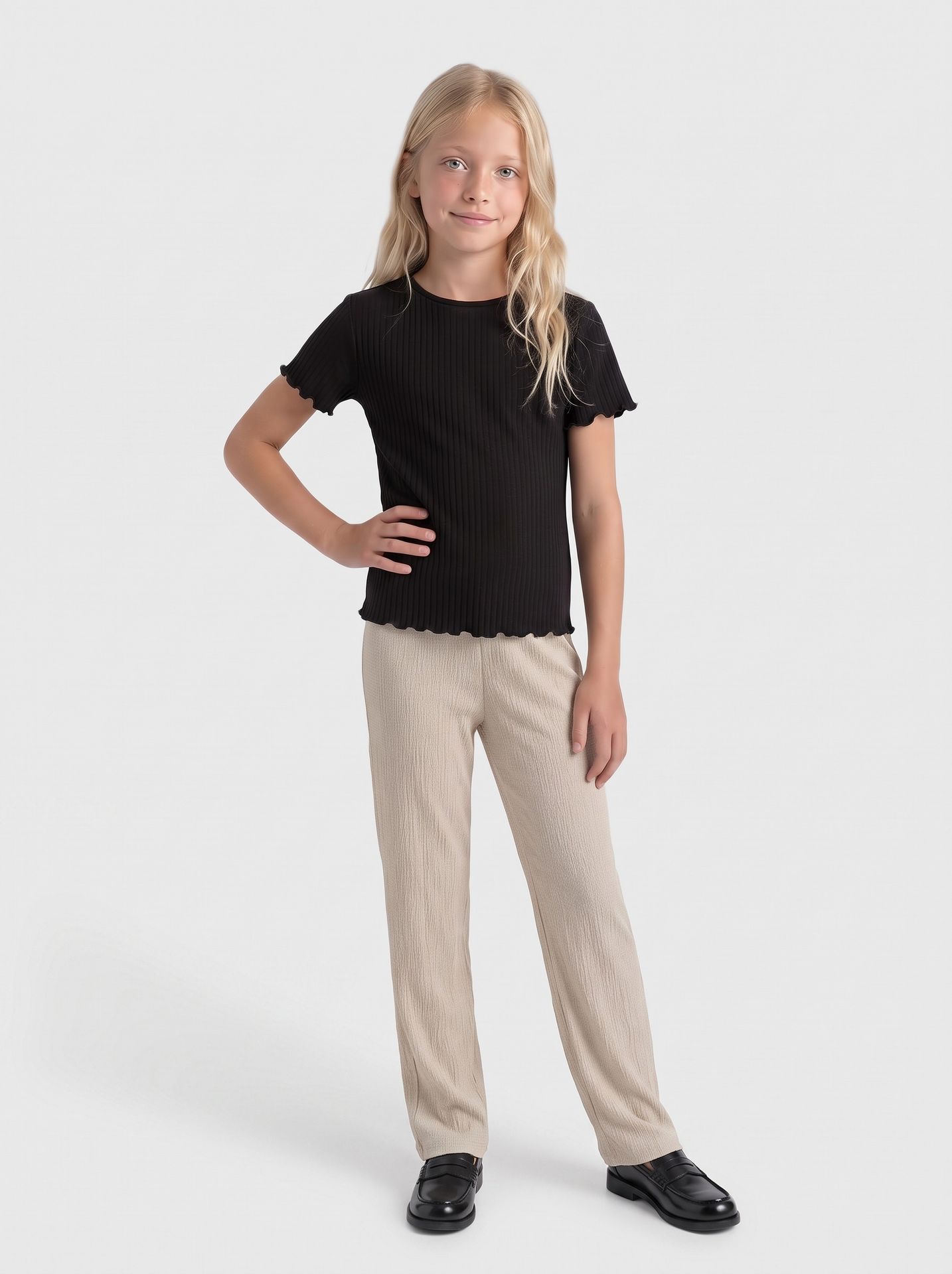 Kids Only KOGKAYLIE MW STRUC STR PANT PNT Pumice Stone 2900166566014