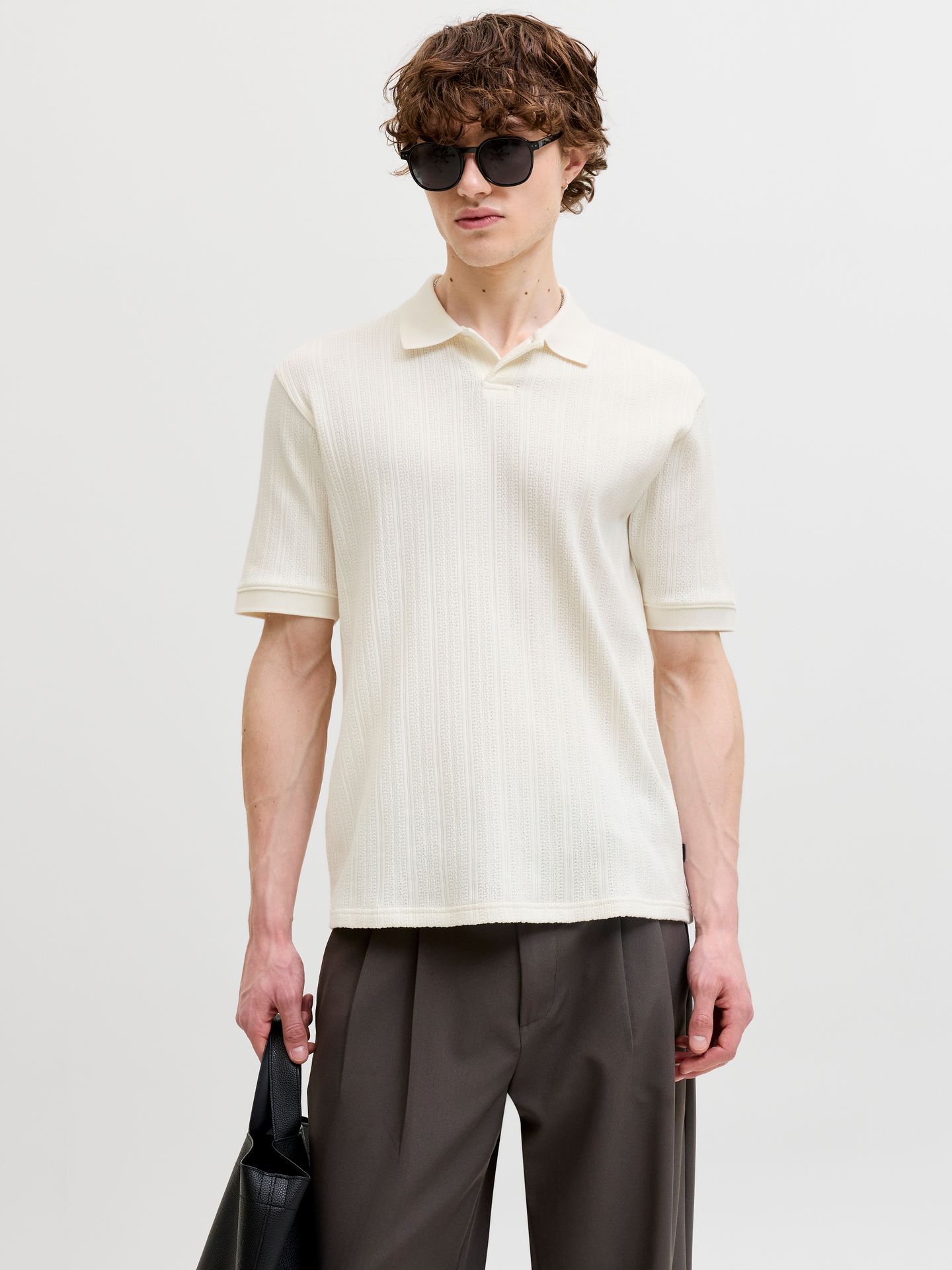 Jack & Jones JPRBLAHENRY SS POLO STYD SS26 Cloud Dancer 2900166577027