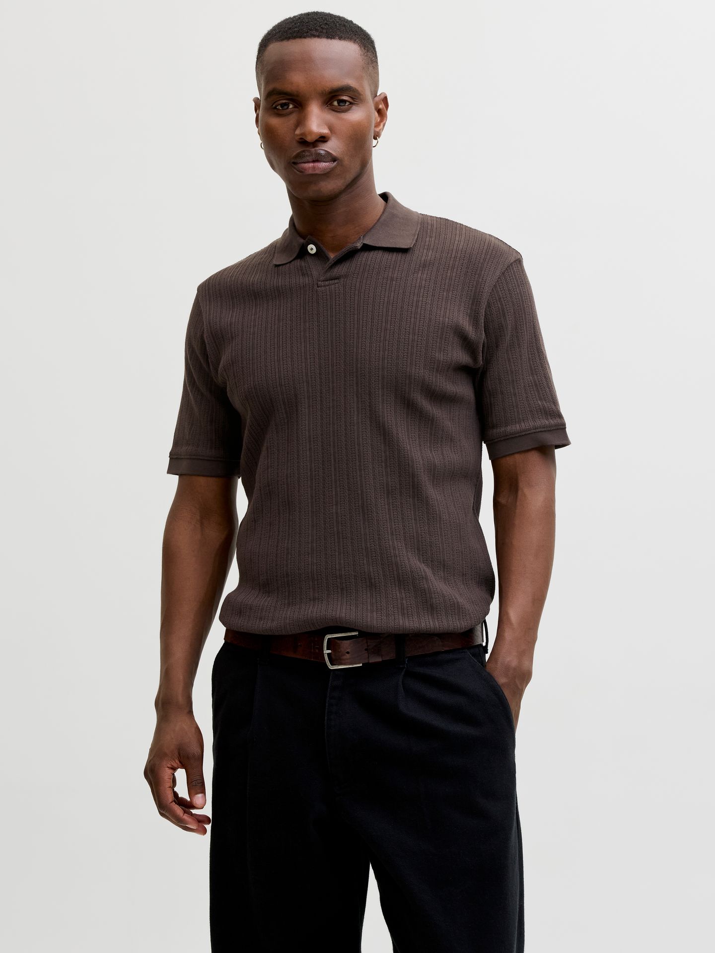 Jack & Jones JPRBLAHENRY SS POLO STYD SS26 Chocolate Torte 2900166575016