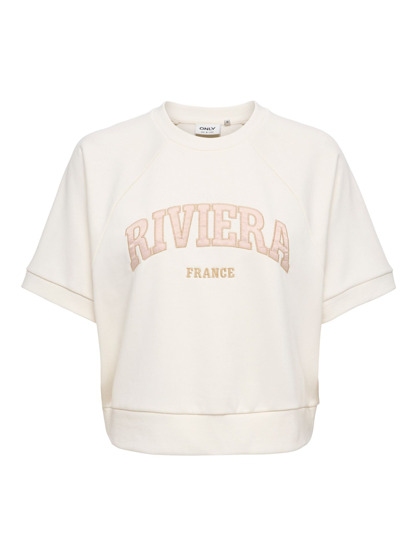 Only ONLDAZE S/S RAGLAN UB SWT Cloud Dancer/WIDE BLUE BONNET STRIP 2900166581055