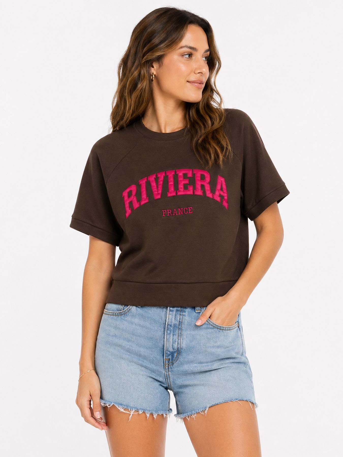 Only ONLDAZE S/S RAGLAN UB SWT Chocolate Martini/Riviera (pink) 00118459-EKA26011400003516