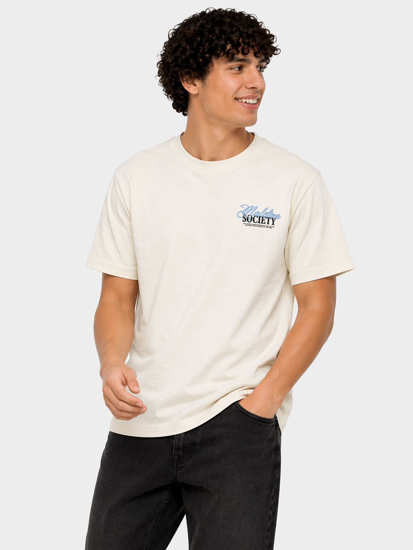 Malelions Malelions Men Society T-Shirt 40002 off-white 00118461-EKA26010700000018