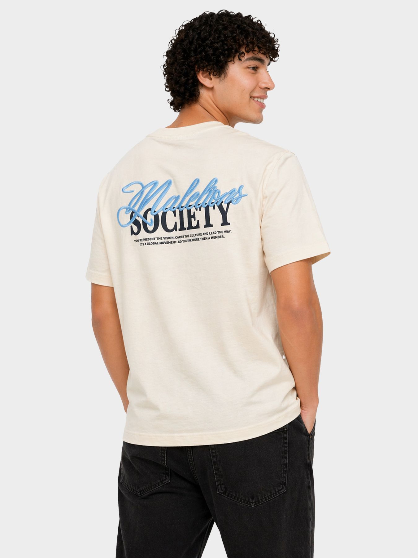 Malelions Malelions Men Society T-Shirt 40002 off-white 2900166584070