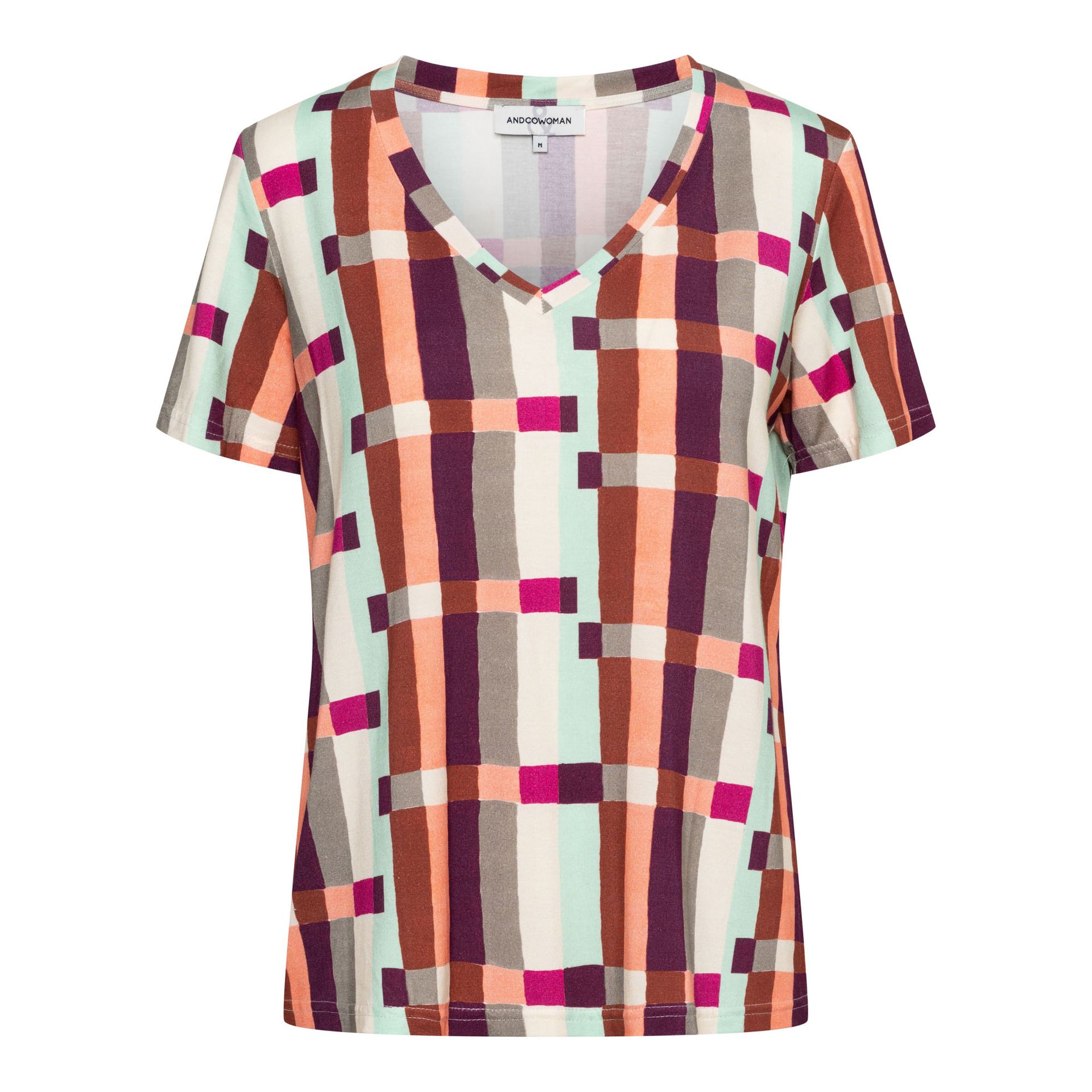 &Co Woman MARLEY BLOCK 63095 kn-khaki multi 00118481-EKA26007600000222