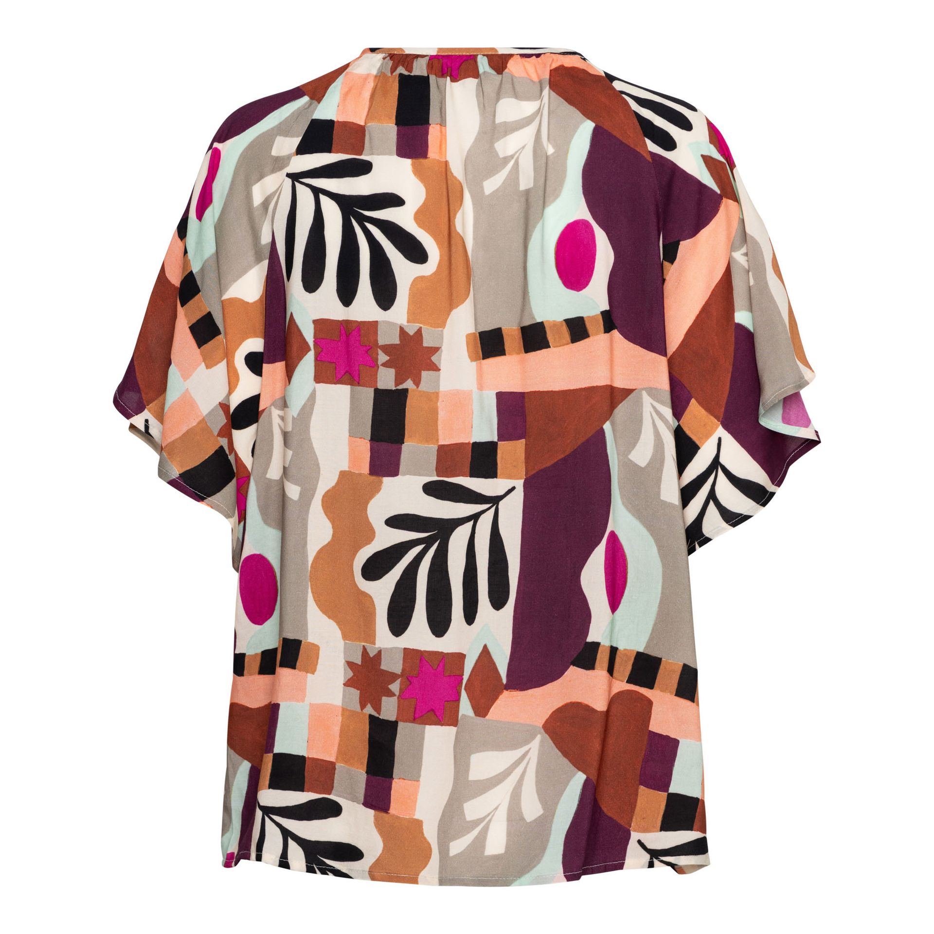 &Co Woman AXELLE ART LEAF 63085 lp-plum multi 00118483-EKA26007600000224